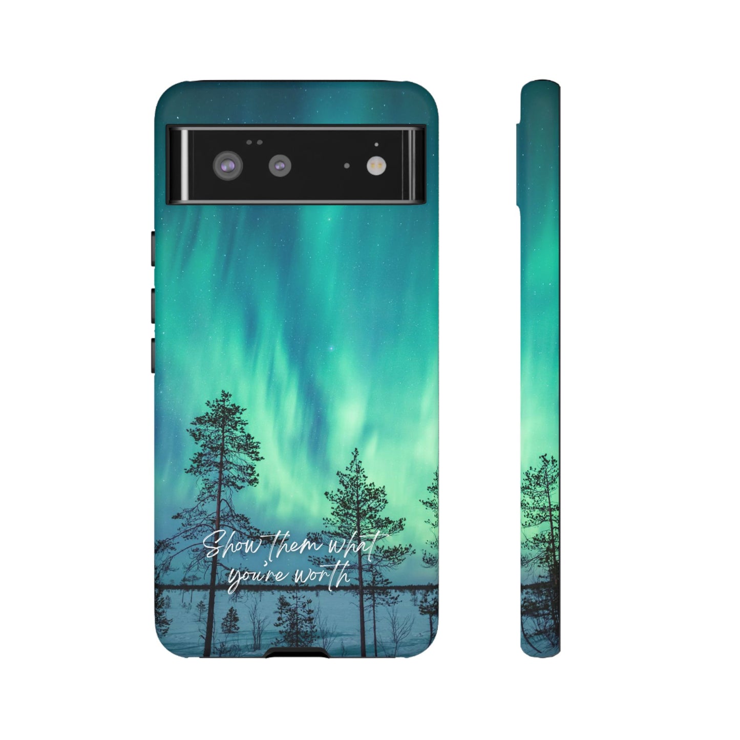 Show them what you're worth: Aurora borealis-inspired phone case for iPhone, Galaxy and Pixel devices