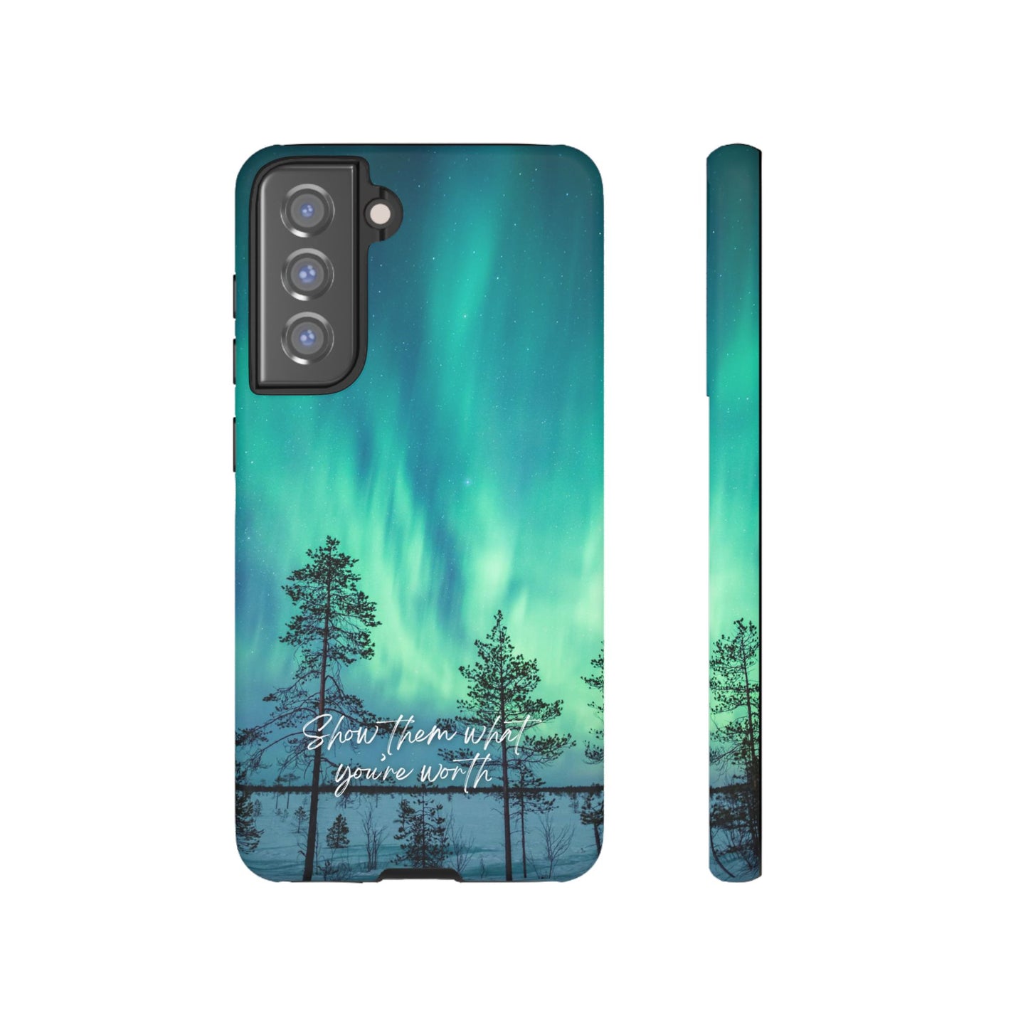 Show them what you're worth: Aurora borealis-inspired phone case for iPhone, Galaxy and Pixel devices