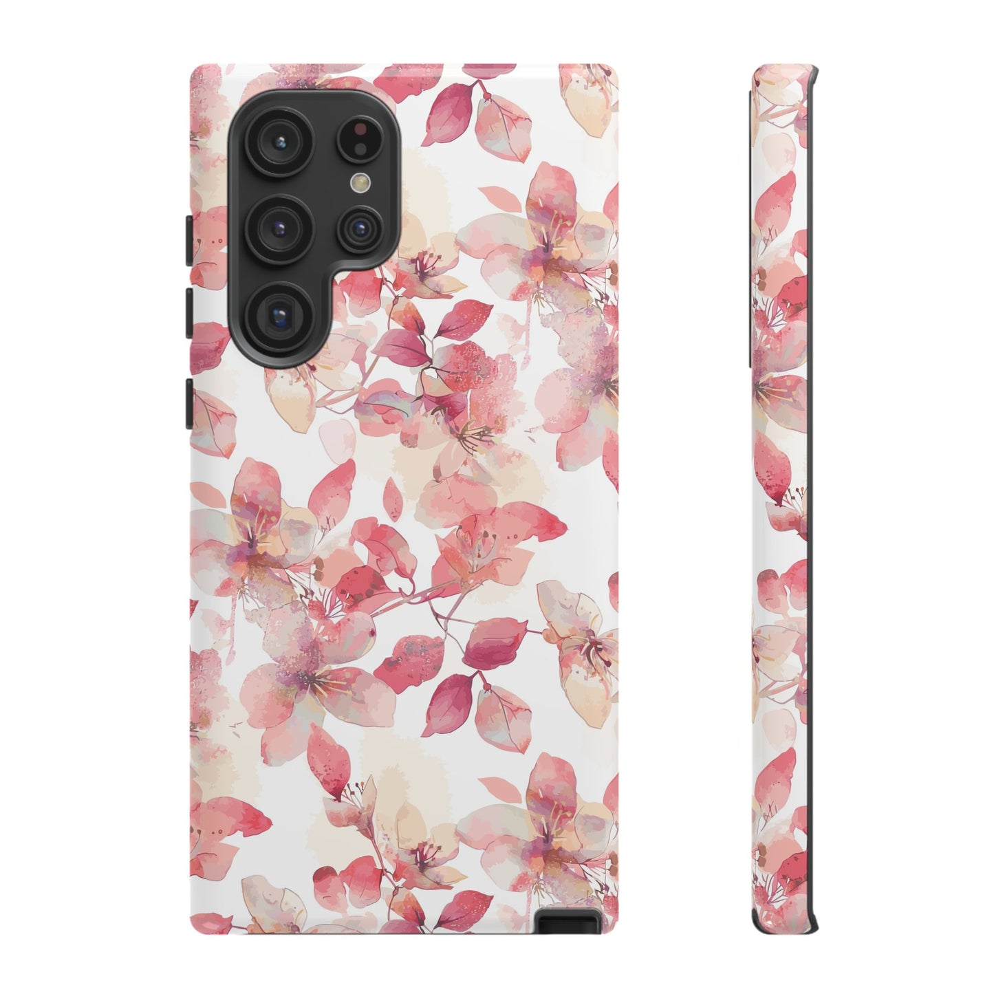 Watercolor Flowers: Tough Case for iPhone, Samsung Galaxy and Google Pixel devices