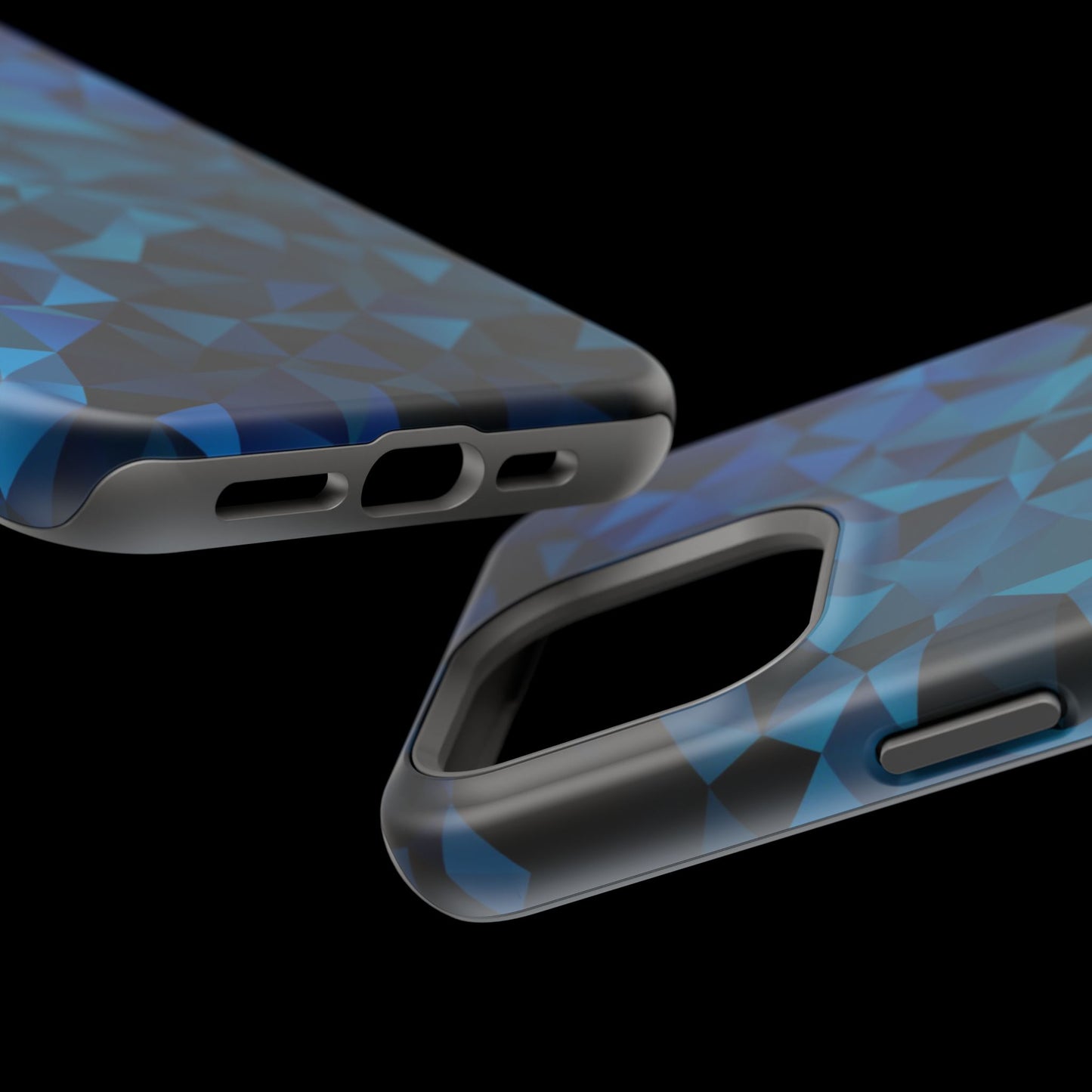 Blue Diamonds (MagSafe version): Elegant phone case for iPhone