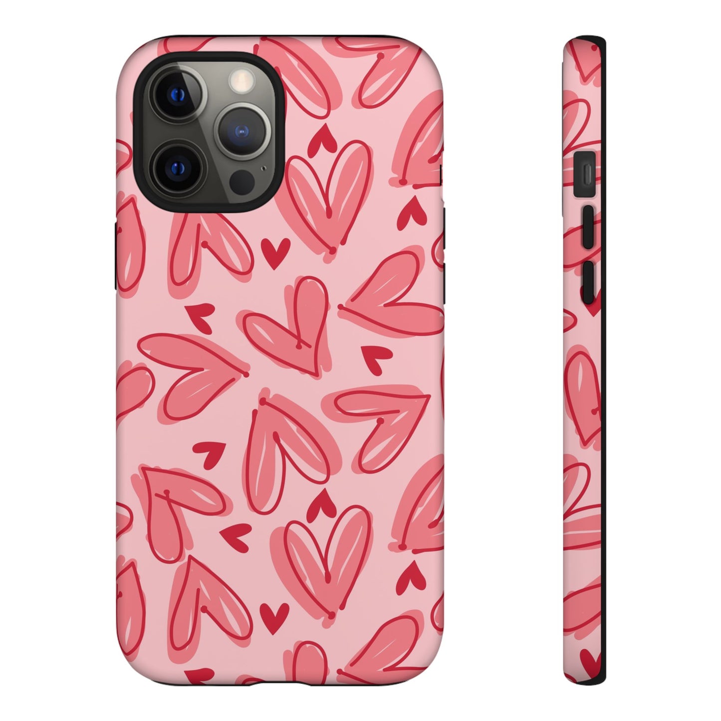 Hearts: Tough Case for iPhone, Samsung Galaxy and Google Pixel devices