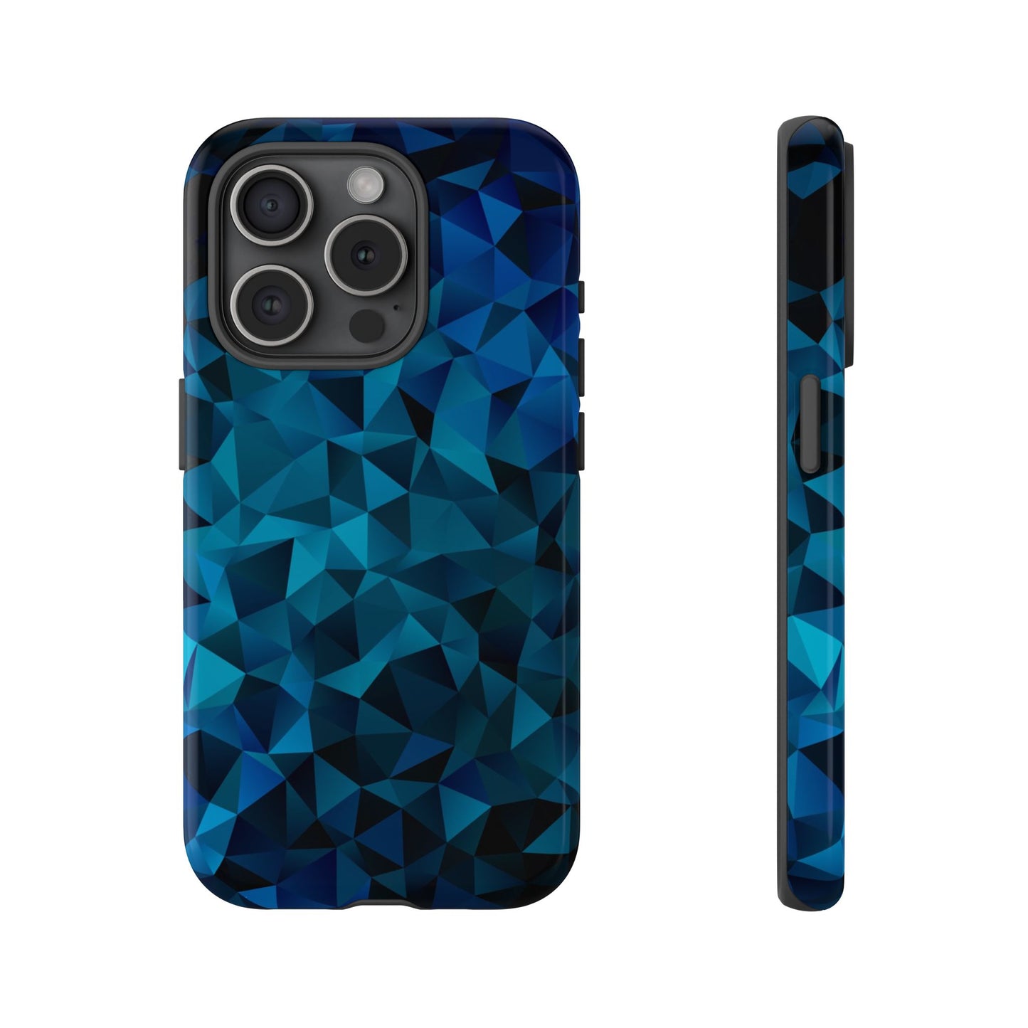 Blue Diamonds: Phone Case with Elegant Prints for iPhone, Samsung Galaxy and Google Pixel devices