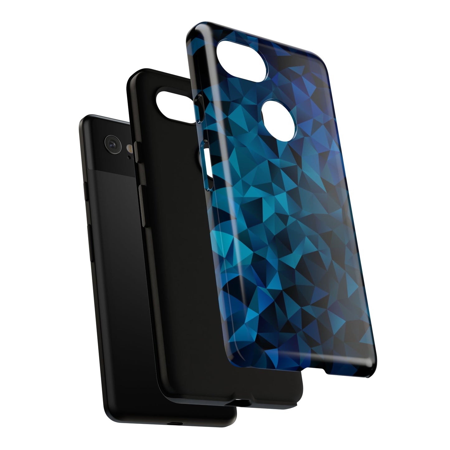 Blue Diamonds: Phone Case with Elegant Prints for iPhone, Samsung Galaxy and Google Pixel devices