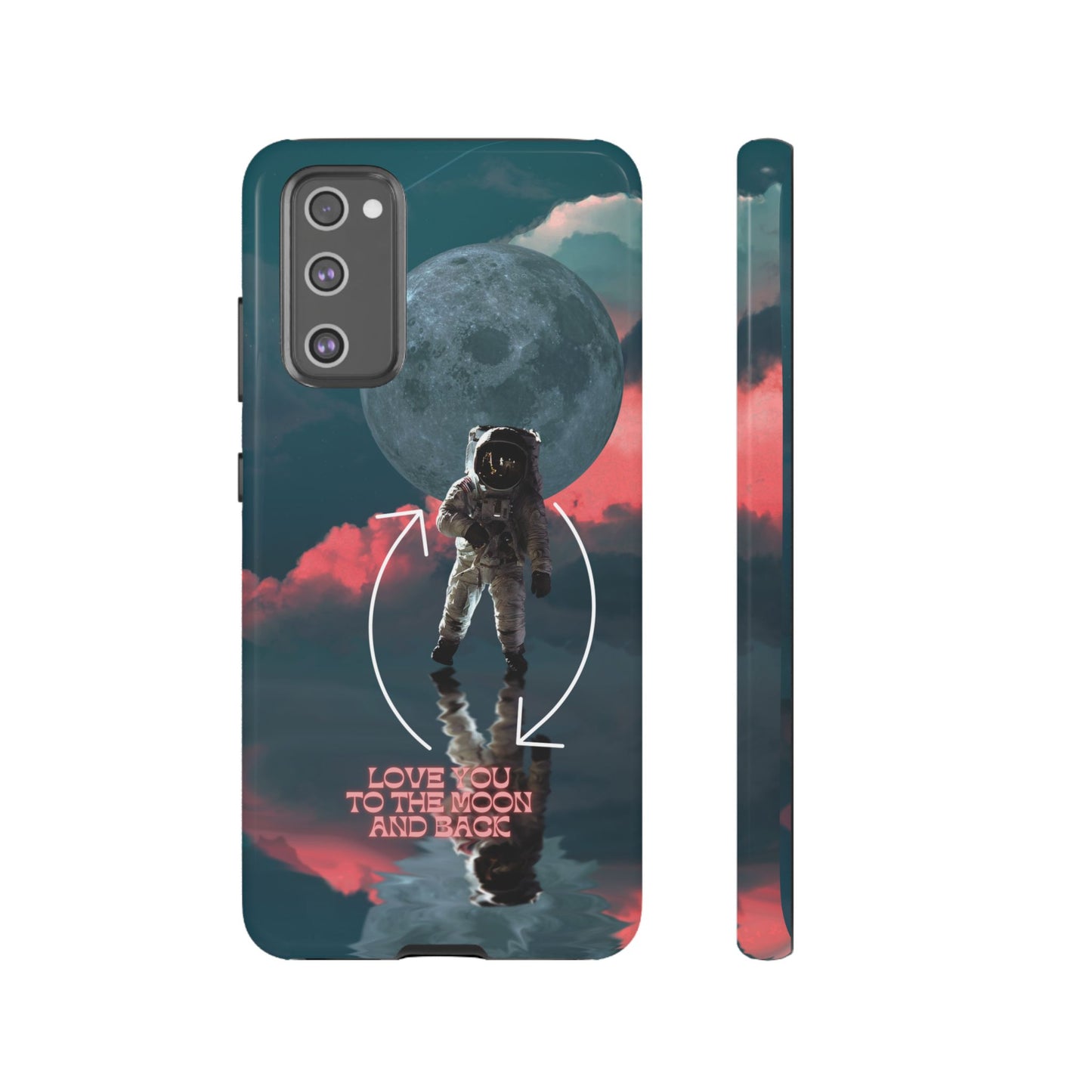 Love You to the Moon and Back: Romance-themed phone case for iPhone, Samsung Galaxy and Google Pixel devices