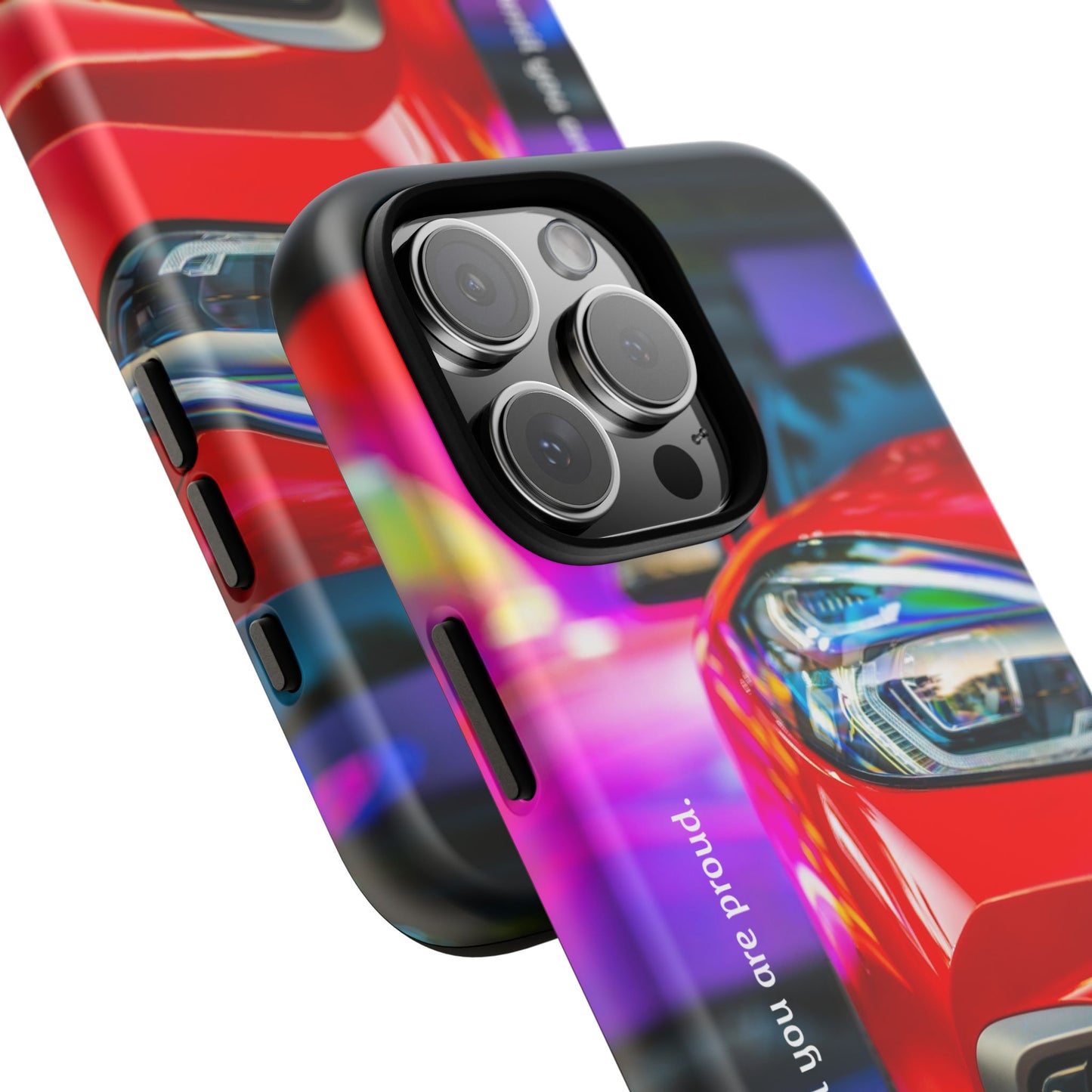 Don't Stop Until You Are Proud: Sports Car illustrated phone case for iPhone, Samsung Galaxy and Google Pixel