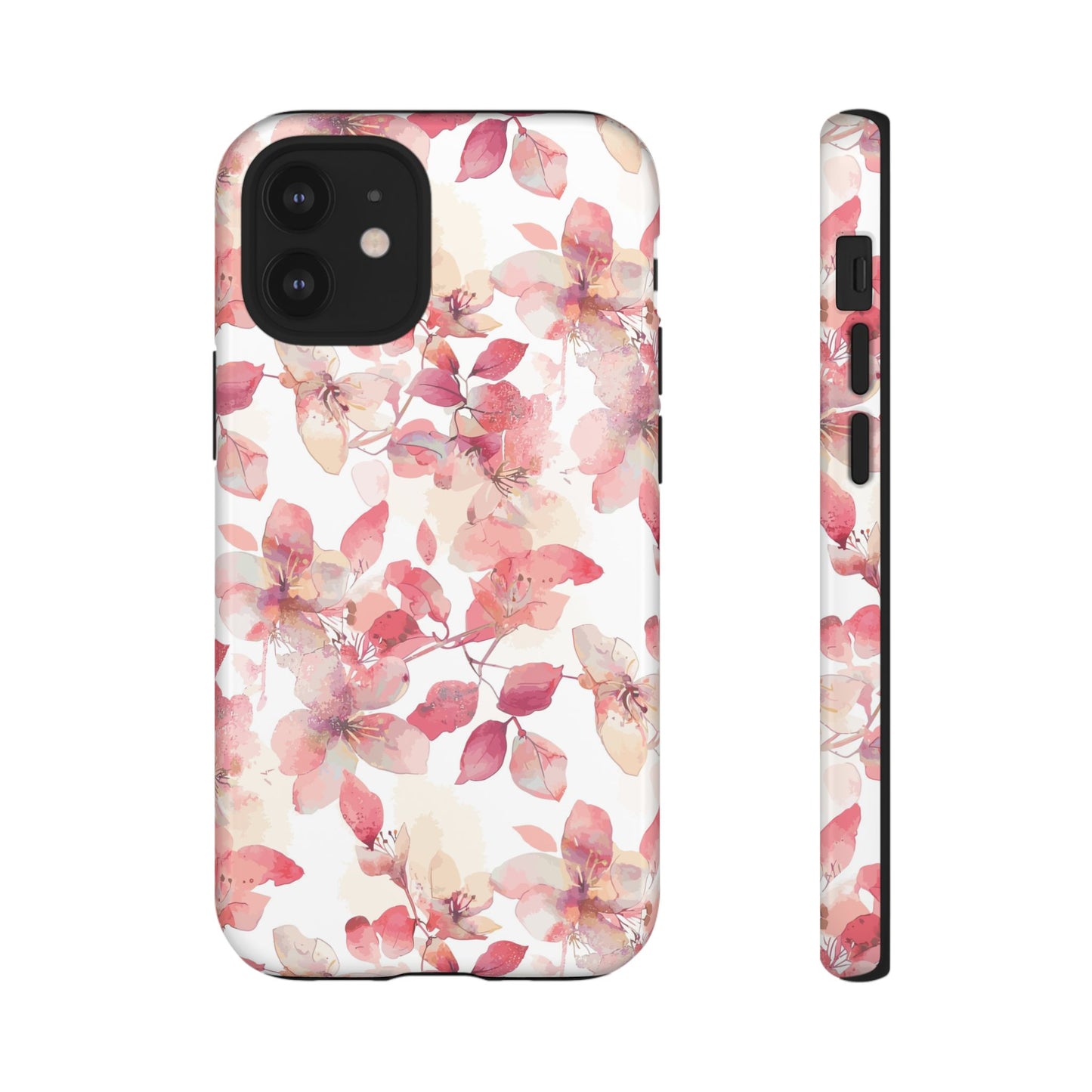 Watercolor Flowers: Tough Case for iPhone, Samsung Galaxy and Google Pixel devices