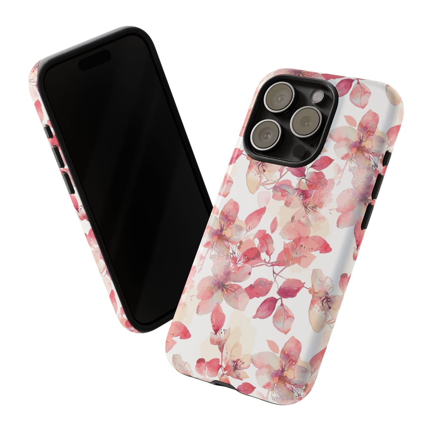 Watercolor Flowers: Tough Case for iPhone, Samsung Galaxy and Google Pixel devices