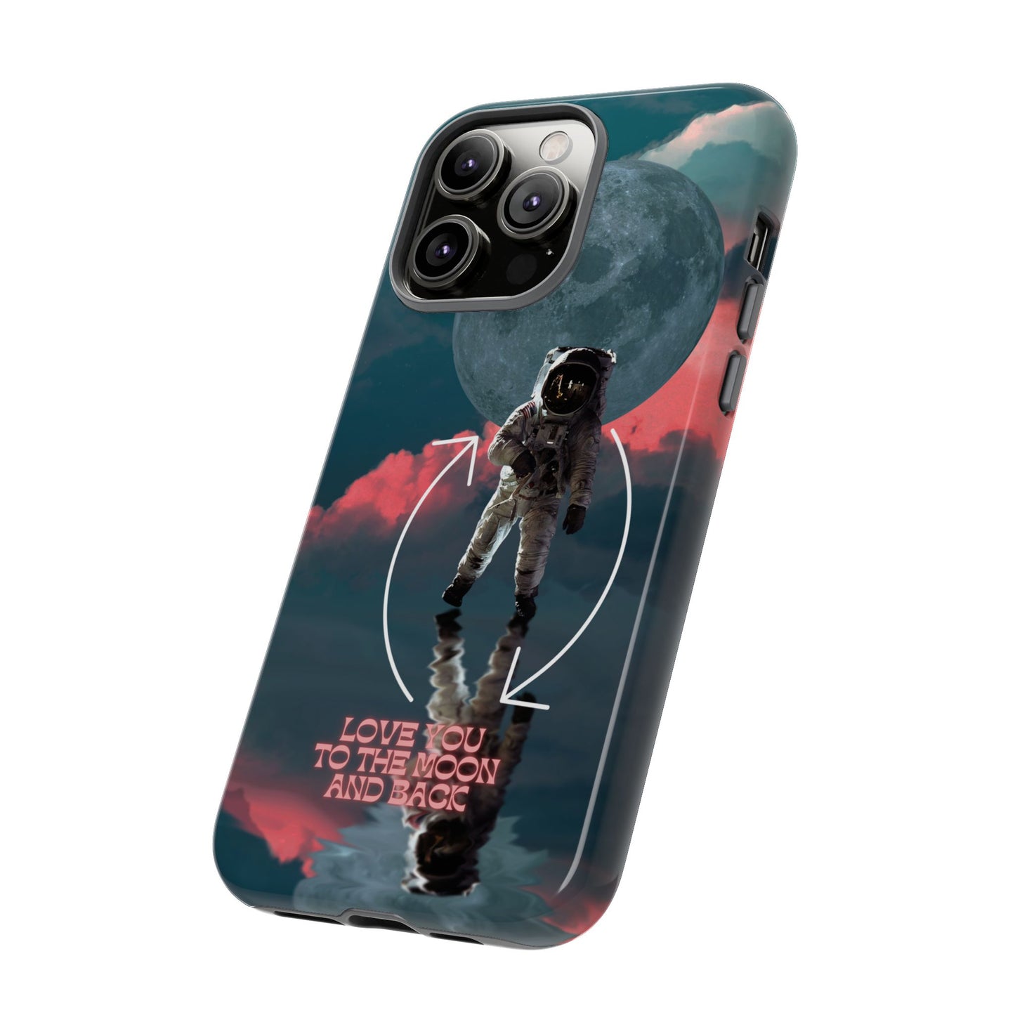 Love You to the Moon and Back: Romance-themed phone case for iPhone, Samsung Galaxy and Google Pixel devices