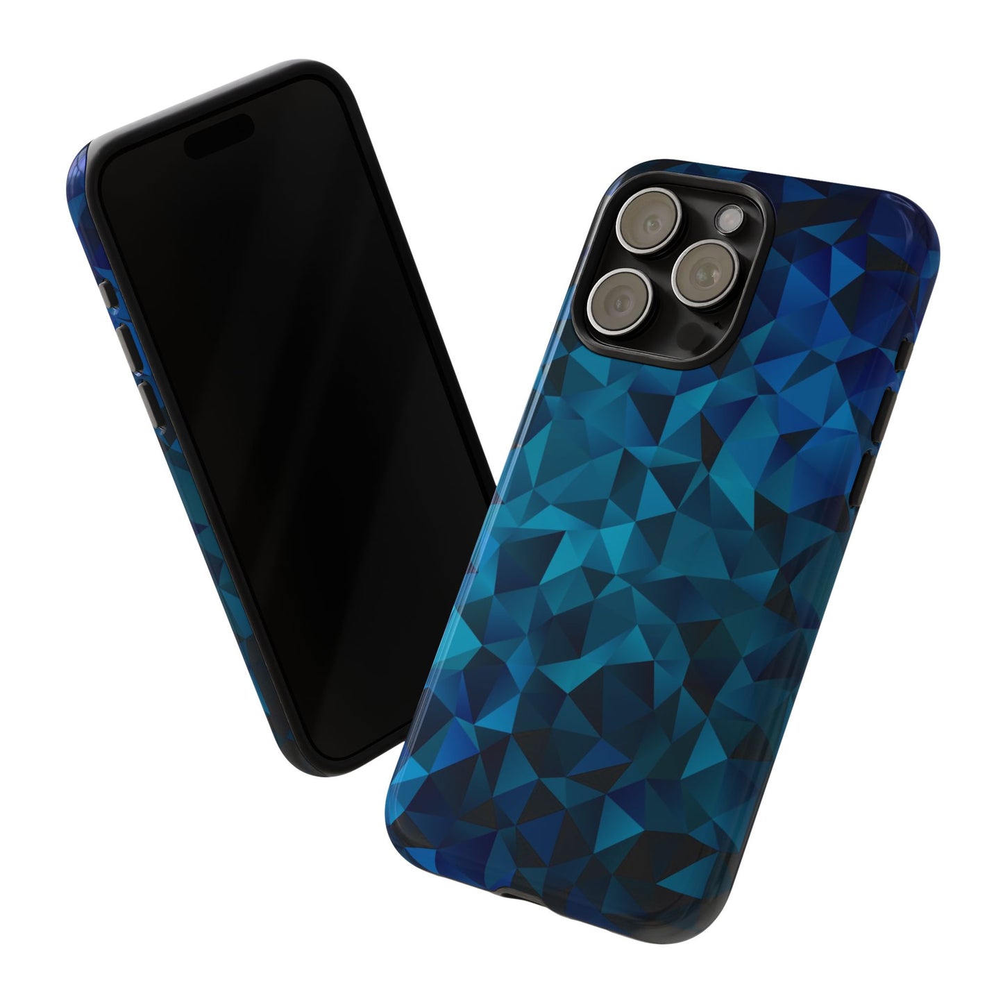 Blue Diamonds: Phone Case with Elegant Prints for iPhone, Samsung Galaxy and Google Pixel devices