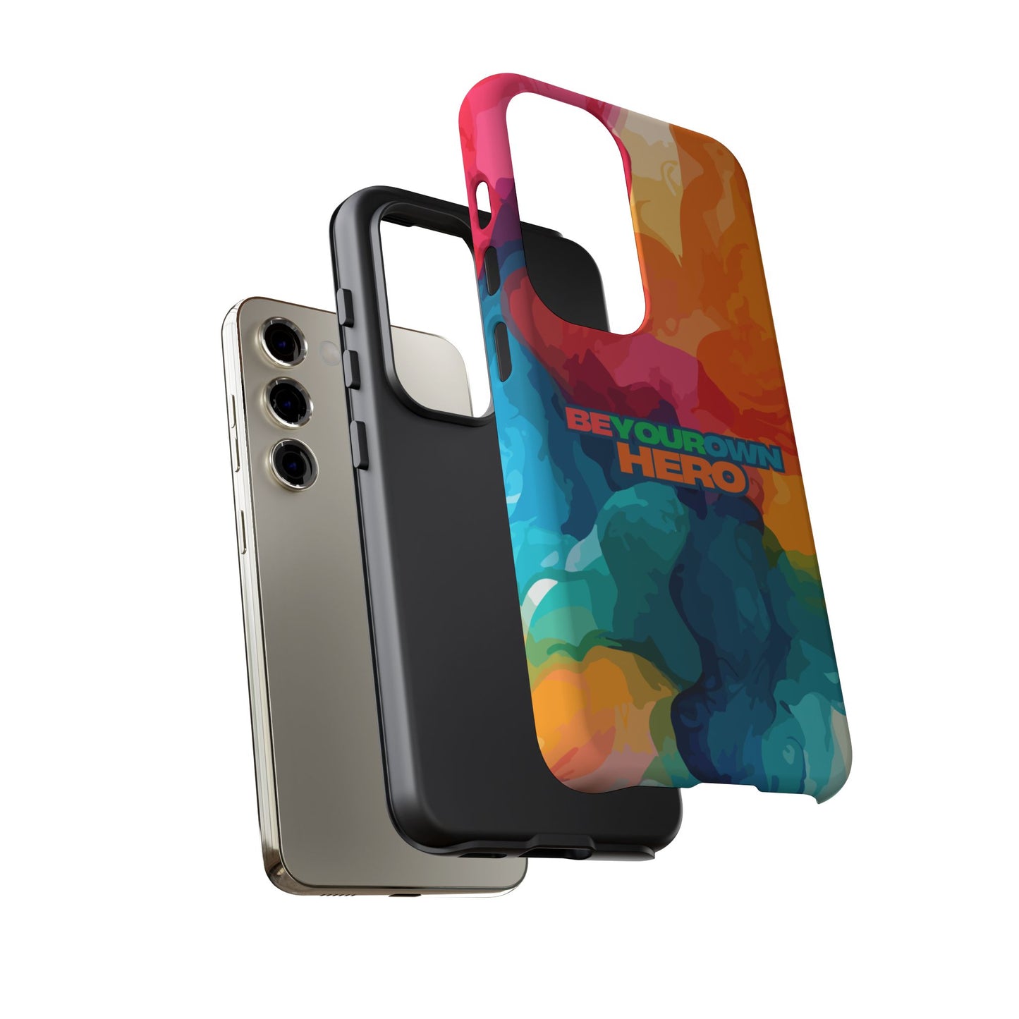 Be Your Own Hero: Tough Case for iPhone, Samsung Galaxy and Google Pixel