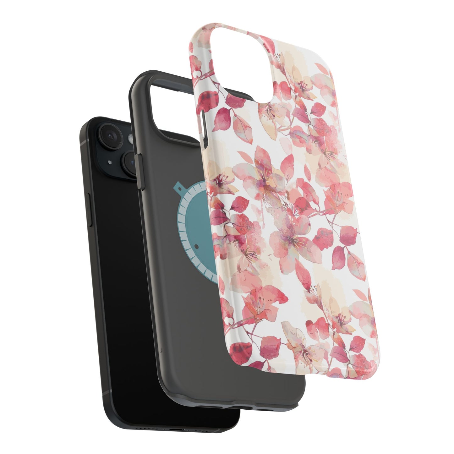 Watercolor Flowers: MagSafe case for iPhone