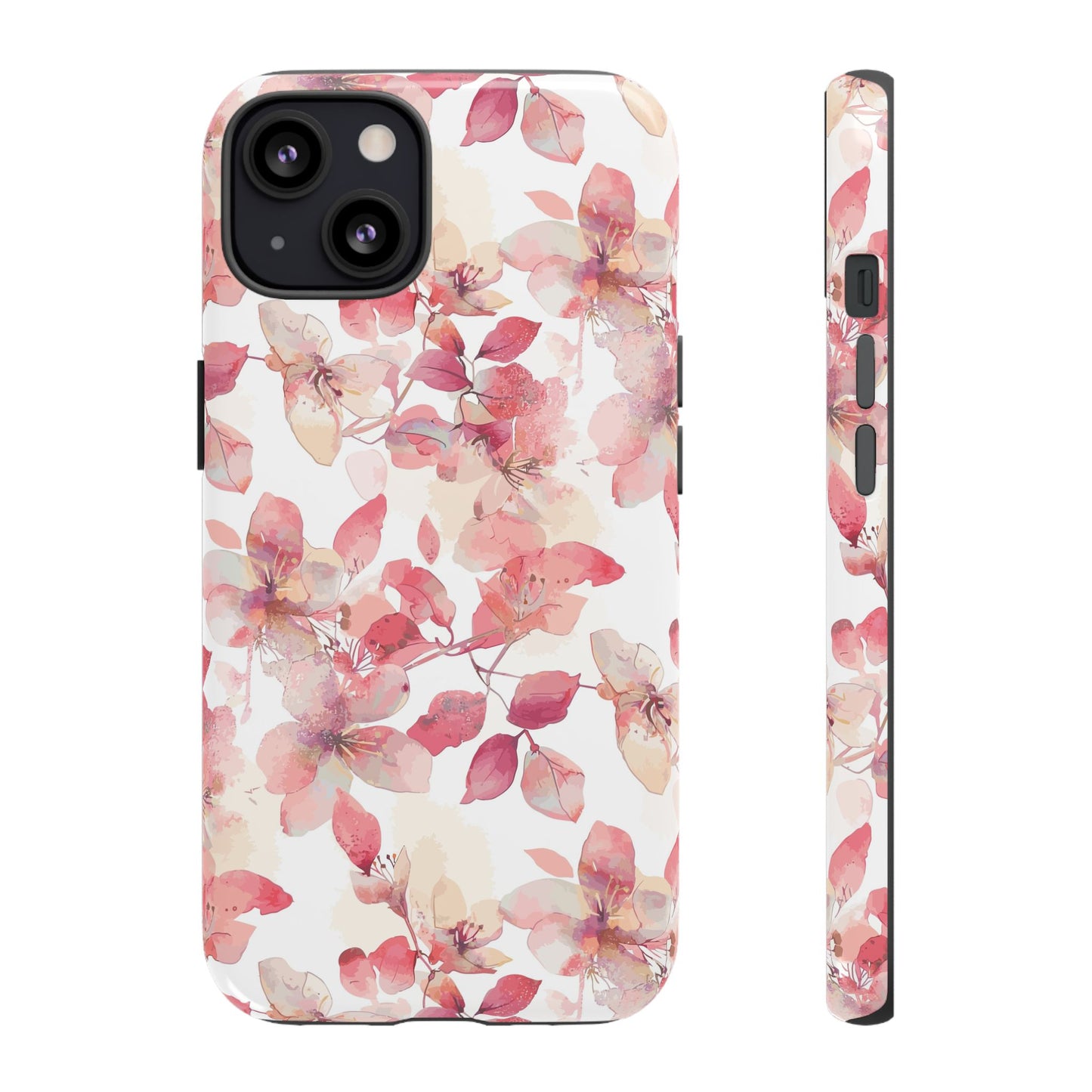 Watercolor Flowers: Tough Case for iPhone, Samsung Galaxy and Google Pixel devices