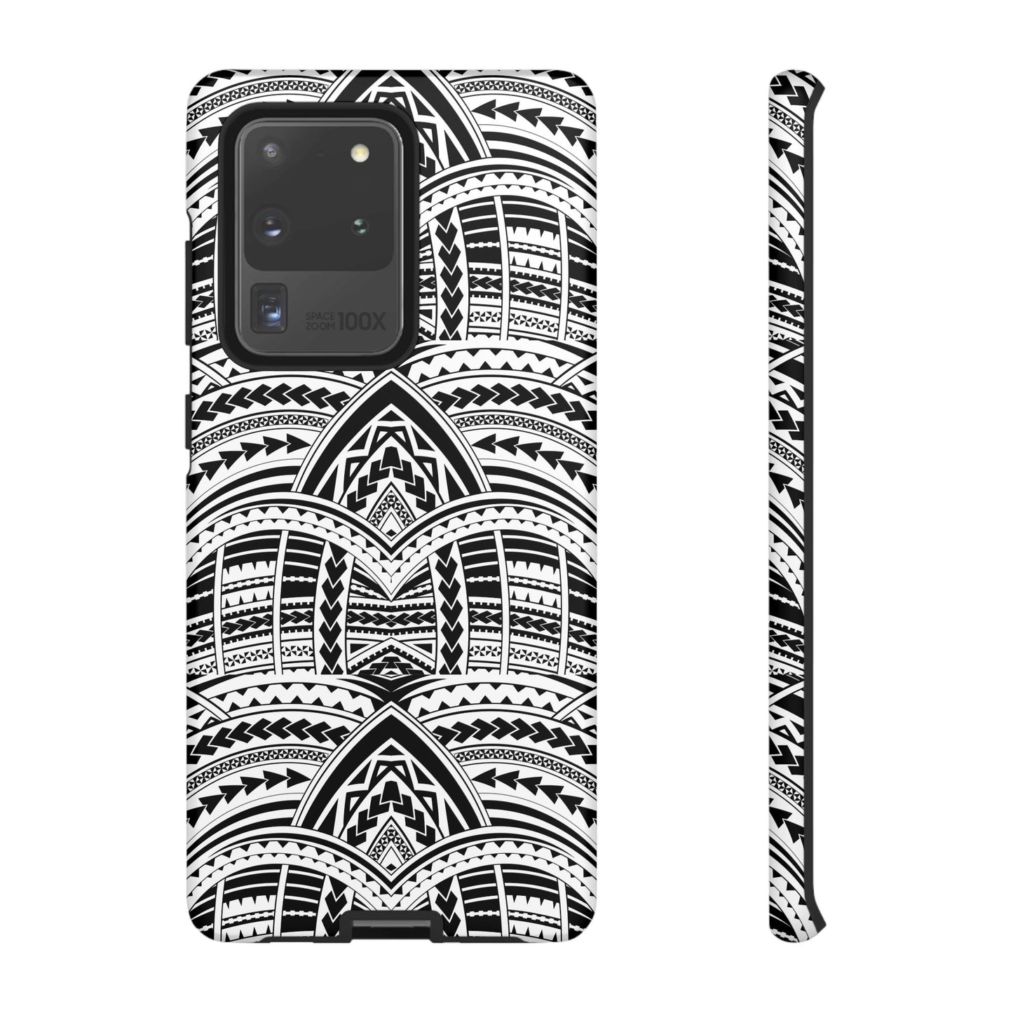 Tatoeage: telefoonhoesje met tribalpatroon voor iPhone, Samsung Galaxy en Google Pixel