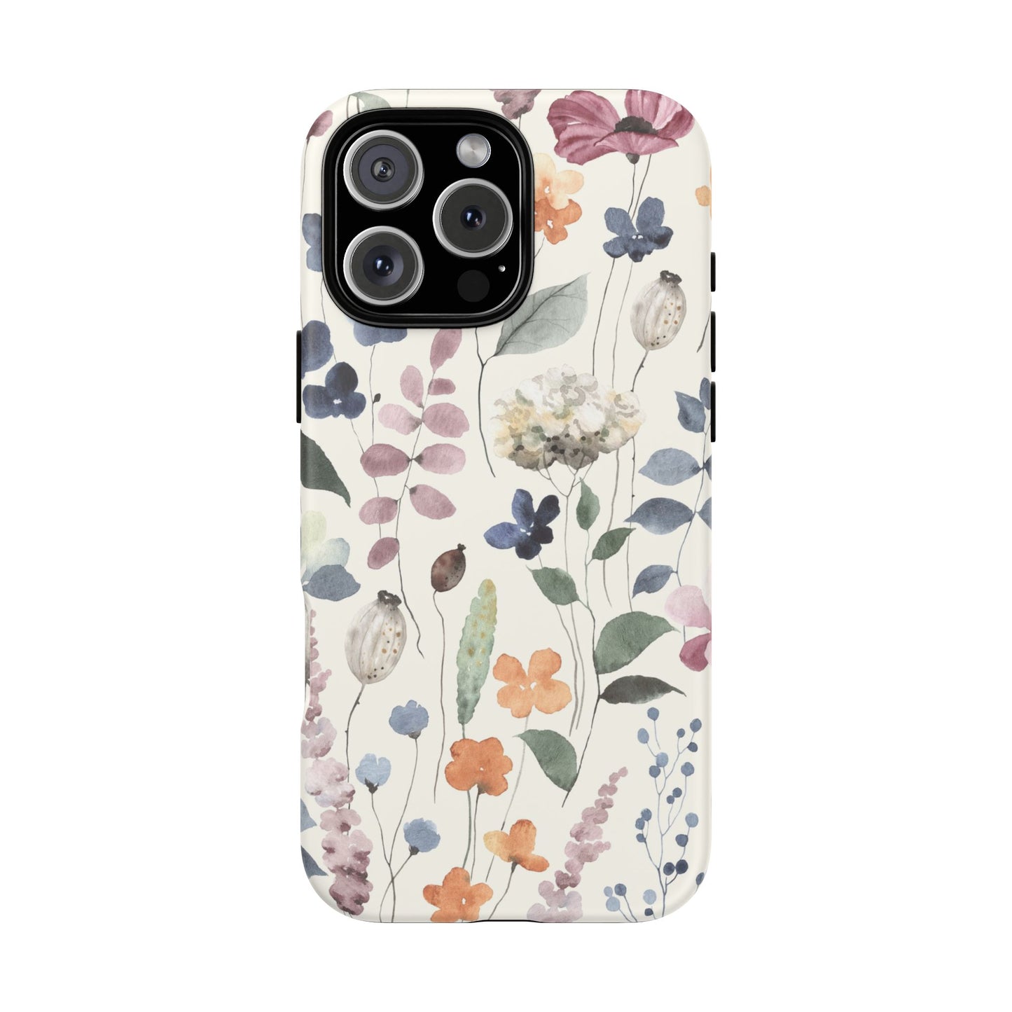 Floral prints phone case for iPhone, Samsung Galaxy and Pixel devices