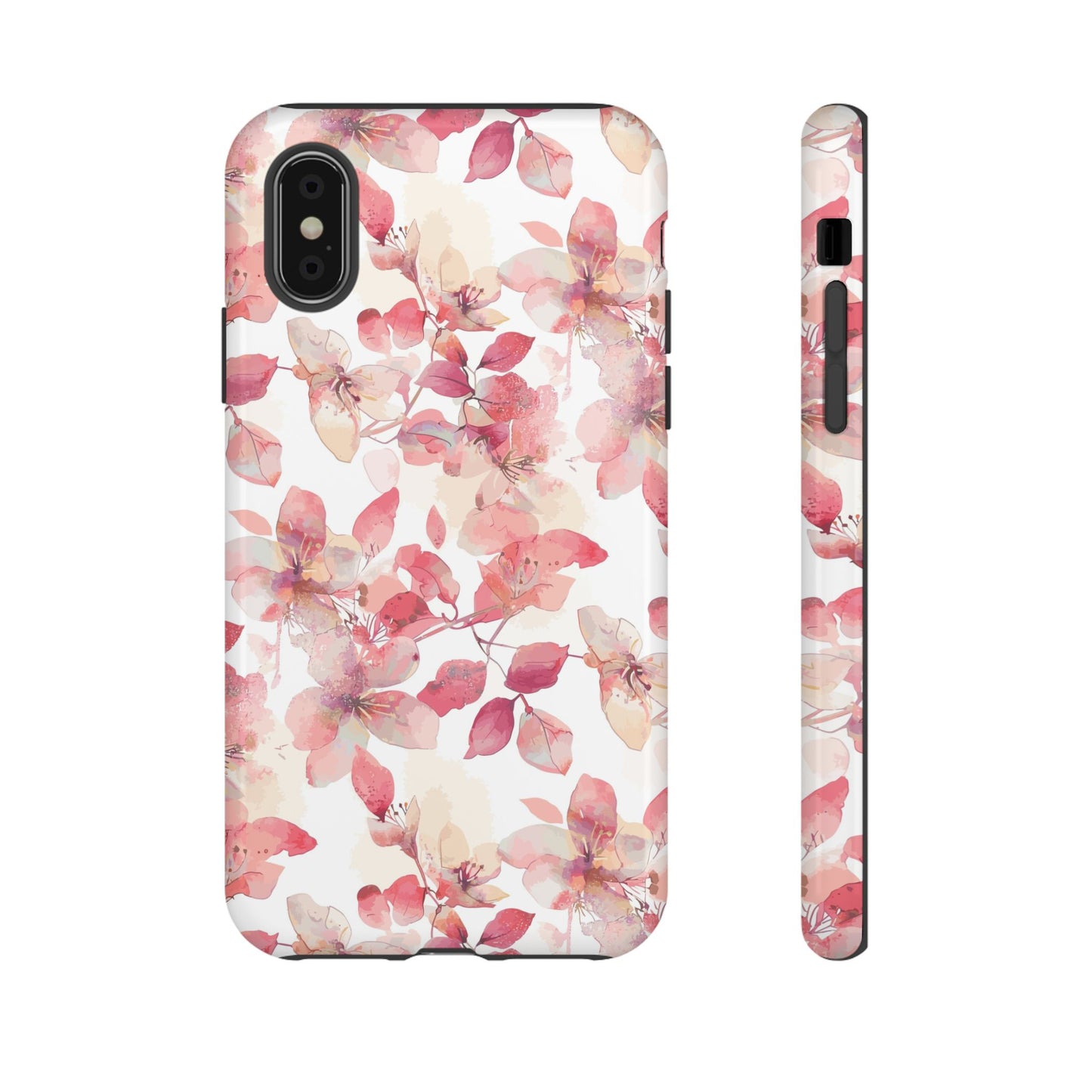 Watercolor Flowers: Tough Case for iPhone, Samsung Galaxy and Google Pixel devices