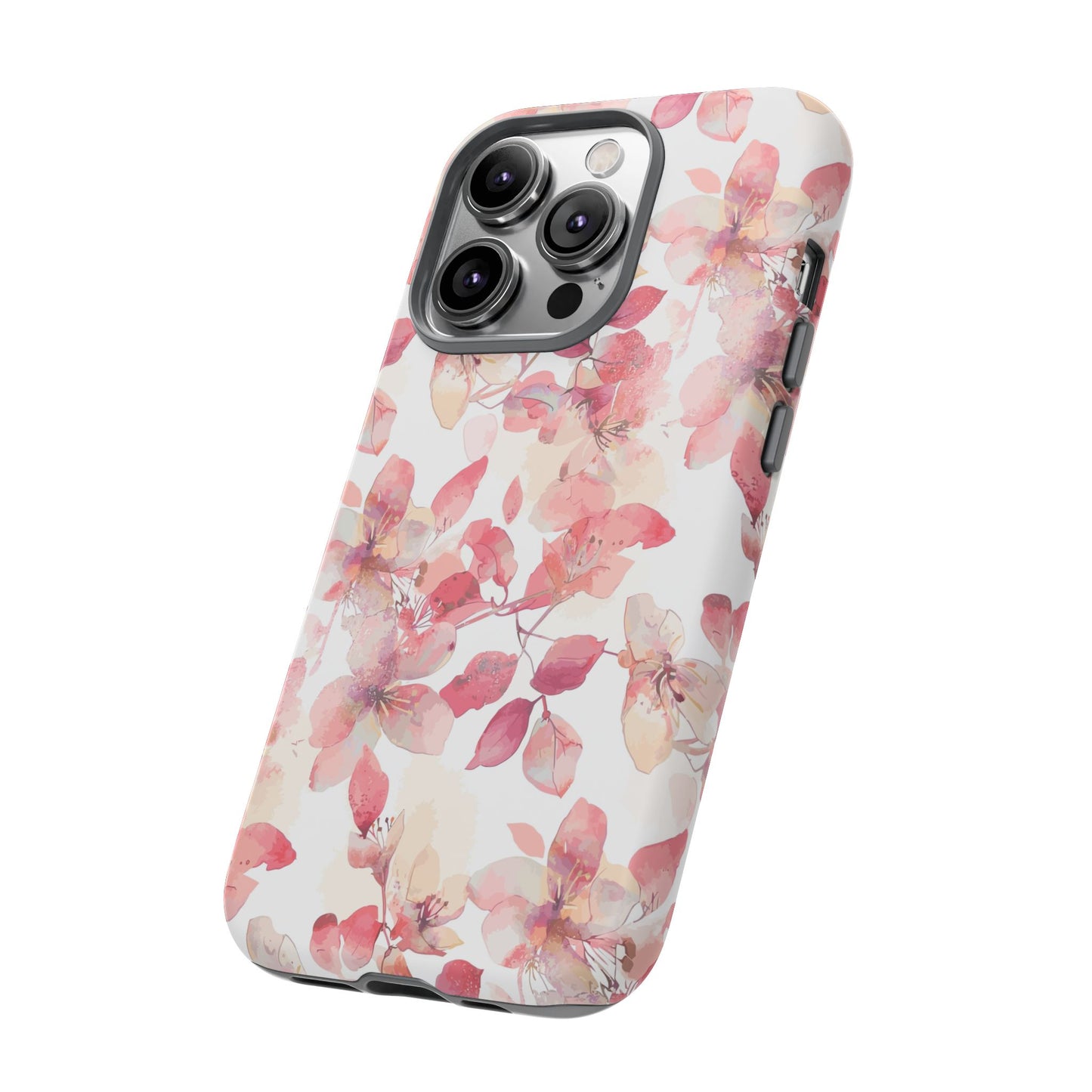 Watercolor Flowers: Tough Case for iPhone, Samsung Galaxy and Google Pixel devices