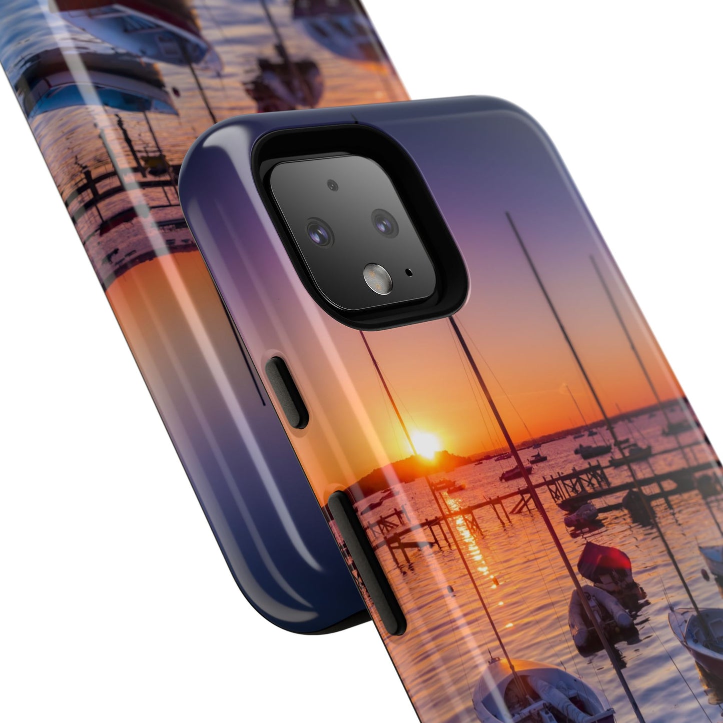 Fortune Favors the Bold: Sunset Sail Phone Case for iPhone, Samsung Galaxy and Google Pixel devices