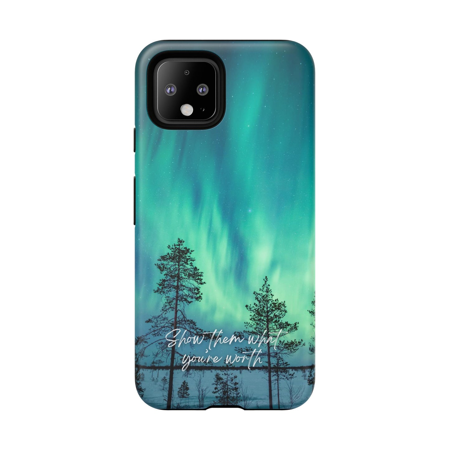 Show them what you're worth: Aurora borealis-inspired phone case for iPhone, Galaxy and Pixel devices