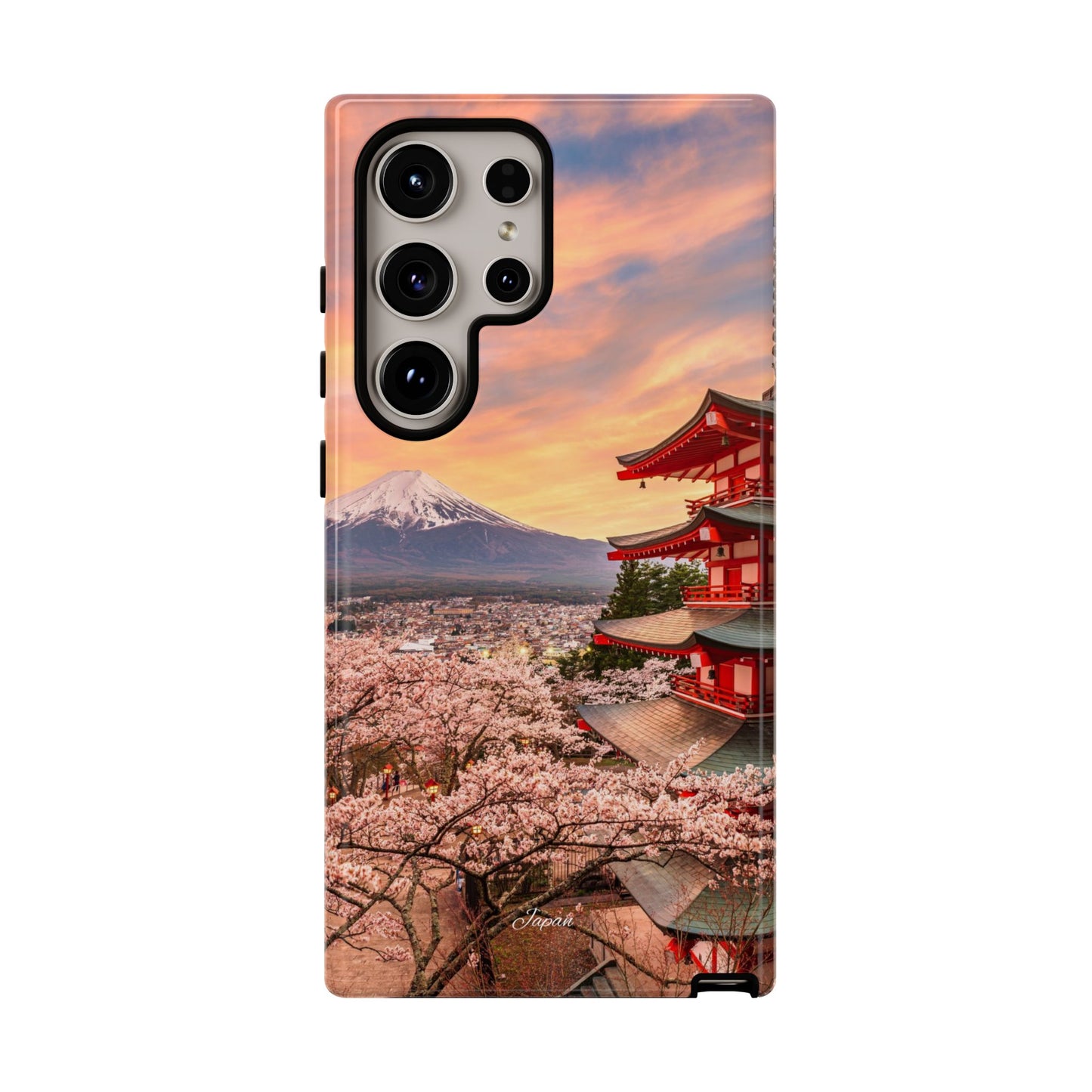 Cherry Blossoms Mt. Fuji phone case for iPhone, Galaxy and Pixel devices