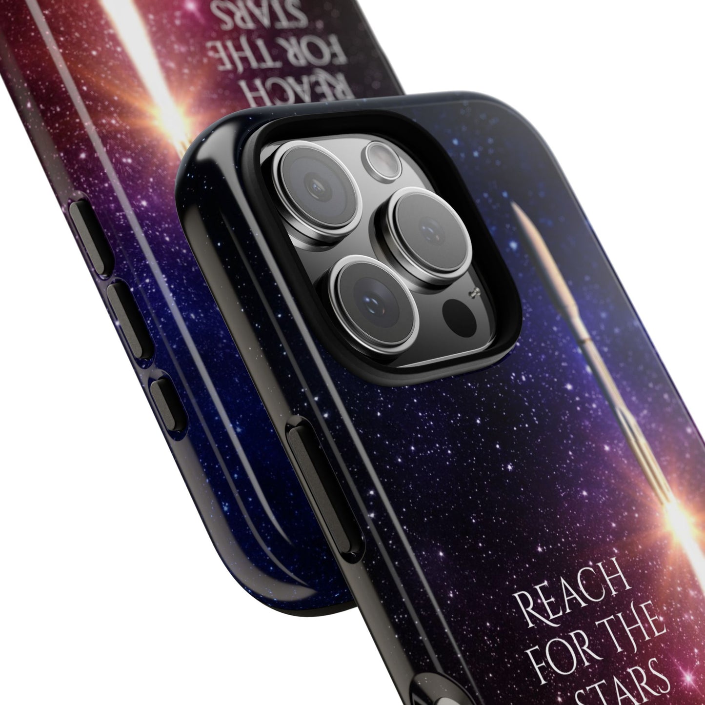 Reach for the stars: rocket illustrated phone case for iPhone, Samsung Galaxy and Pixel devices
