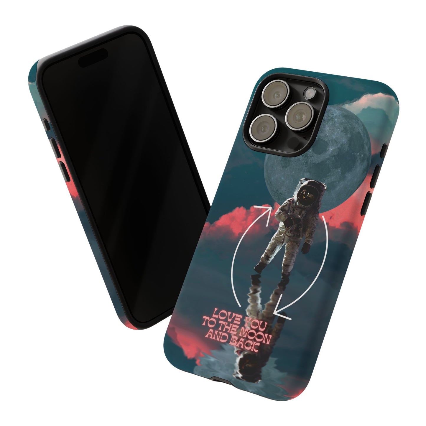 Love You to the Moon and Back: Romance-themed phone case for iPhone, Samsung Galaxy and Google Pixel devices