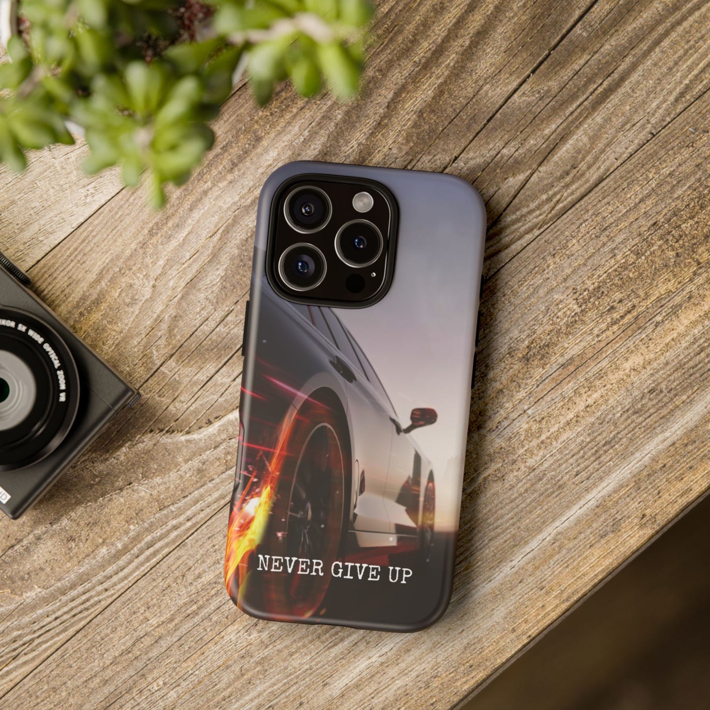 Never Give Up v2: Tough Case for iPhone, Samsung Galaxy and Google Pixel