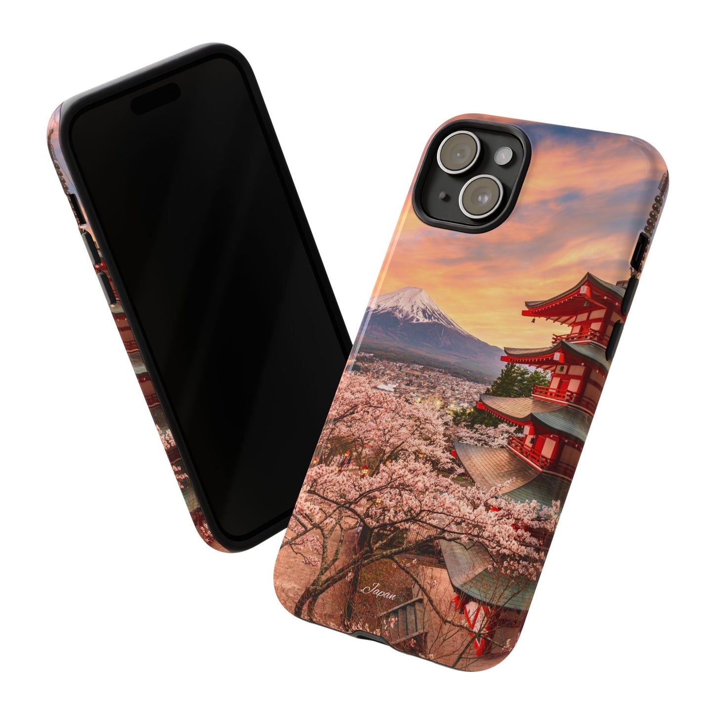 Cherry Blossoms Mt. Fuji phone case for iPhone, Galaxy and Pixel devices