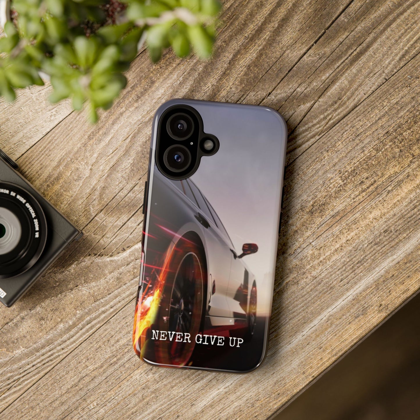 Never Give Up v2: Tough Case for iPhone, Samsung Galaxy and Google Pixel