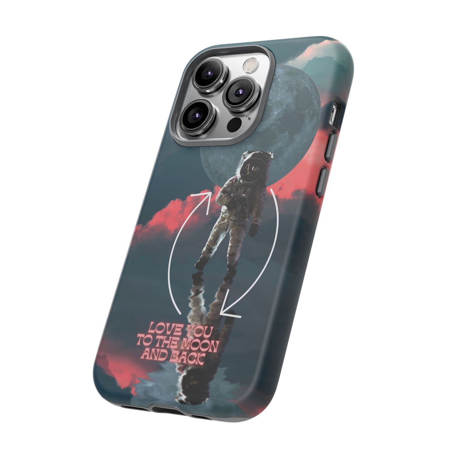 Love You to the Moon and Back: Romance-themed phone case for iPhone, Samsung Galaxy and Google Pixel devices