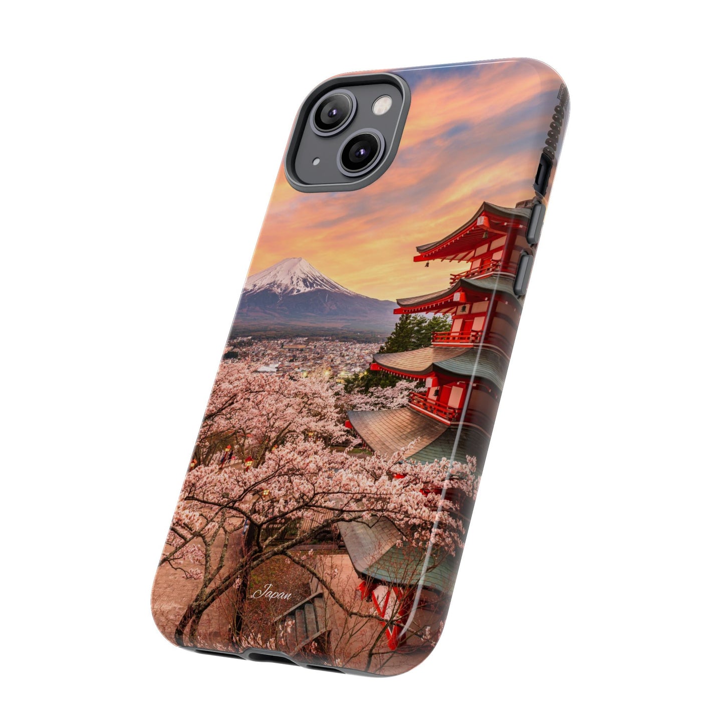 Cherry Blossoms Mt. Fuji phone case for iPhone, Galaxy and Pixel devices