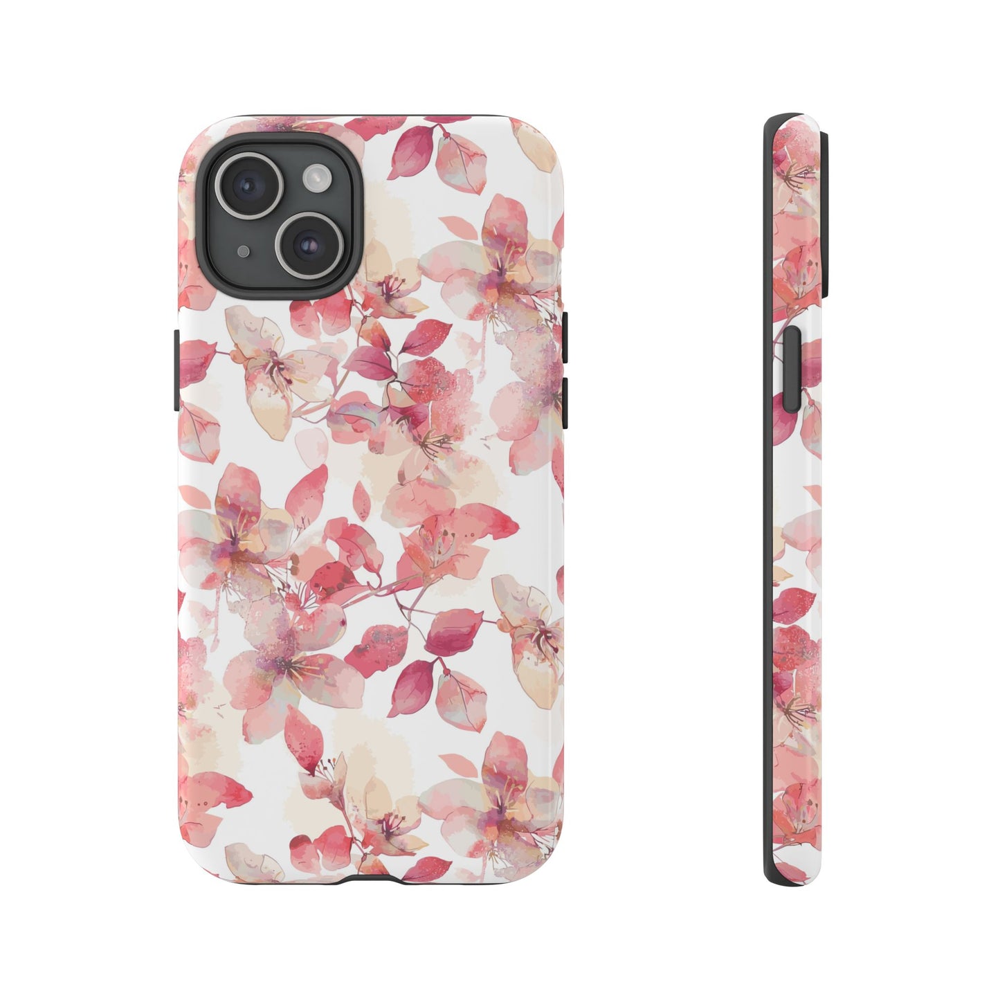 Watercolor Flowers: Tough Case for iPhone, Samsung Galaxy and Google Pixel devices
