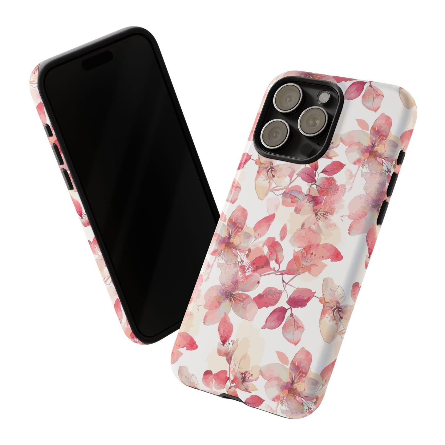 Watercolor Flowers: Tough Case for iPhone, Samsung Galaxy and Google Pixel devices