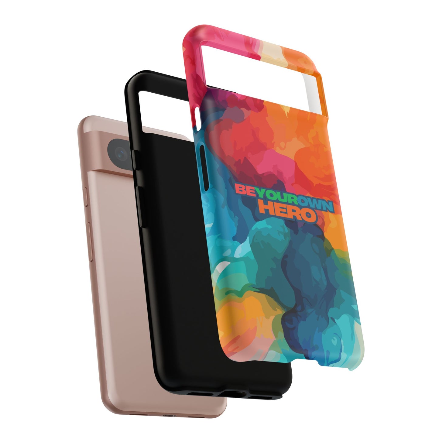 Be Your Own Hero: Tough Case for iPhone, Samsung Galaxy and Google Pixel