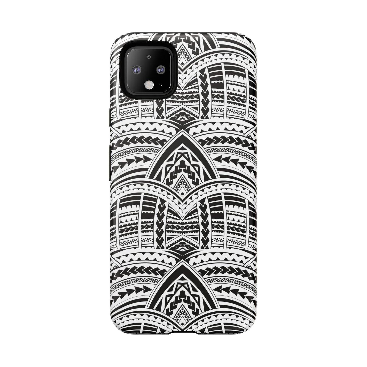 Tatoeage: telefoonhoesje met tribalpatroon voor iPhone, Samsung Galaxy en Google Pixel