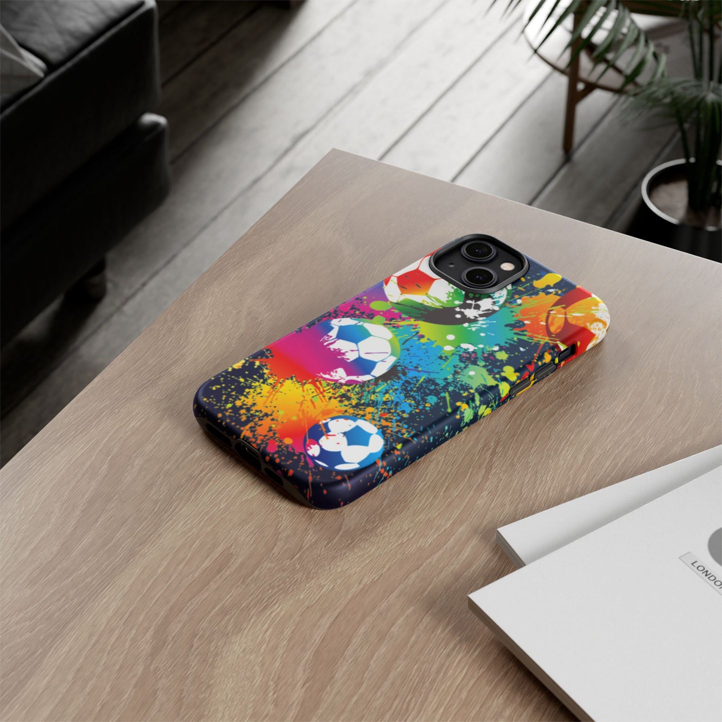 Footballer's Phone Case: Vibrant Case for iPhone, Samsung Galaxy and Google Pixel devices