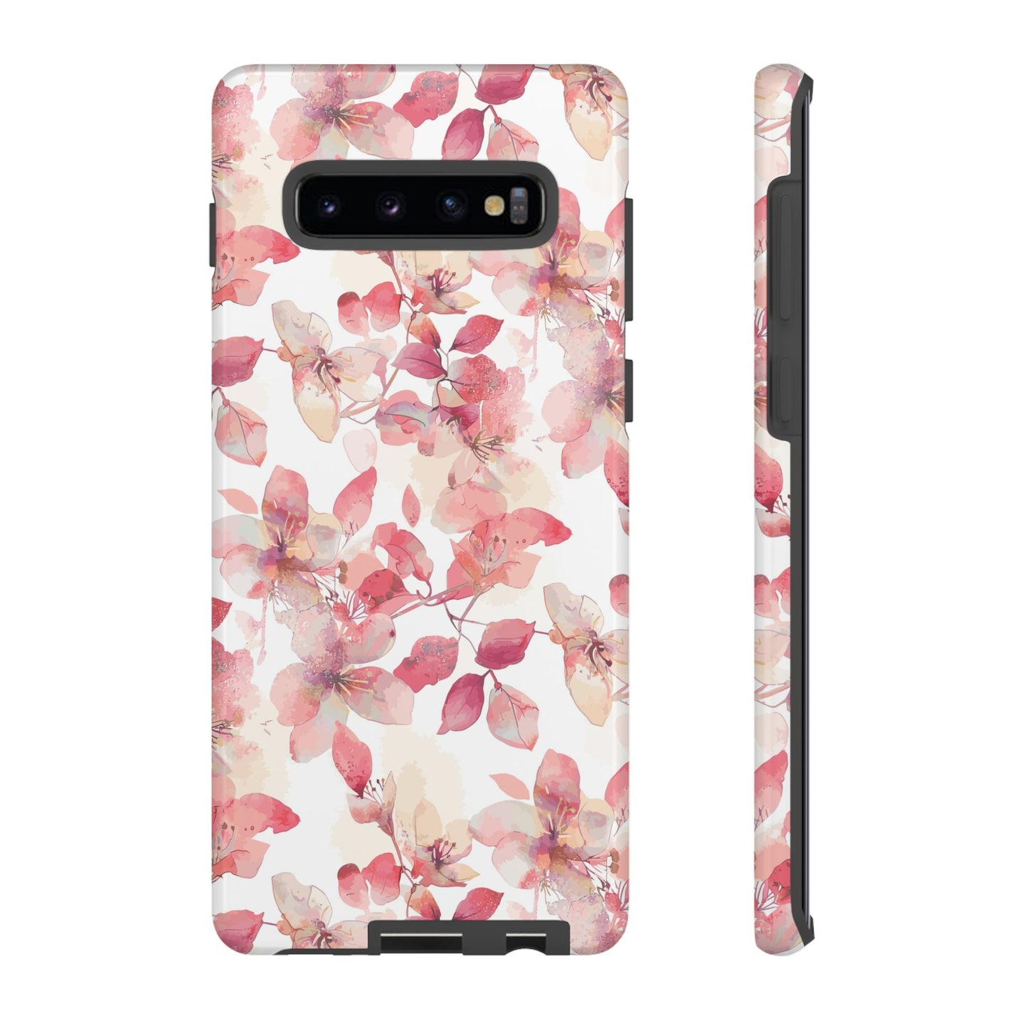 Watercolor Flowers: Tough Case for iPhone, Samsung Galaxy and Google Pixel devices