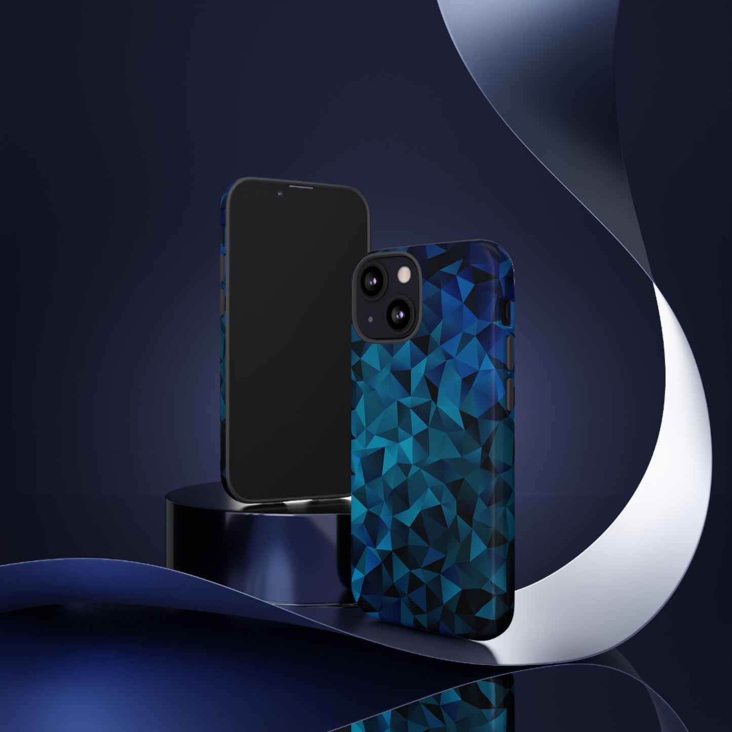 Blue Diamonds: Phone Case with Elegant Prints for iPhone, Samsung Galaxy and Google Pixel devices