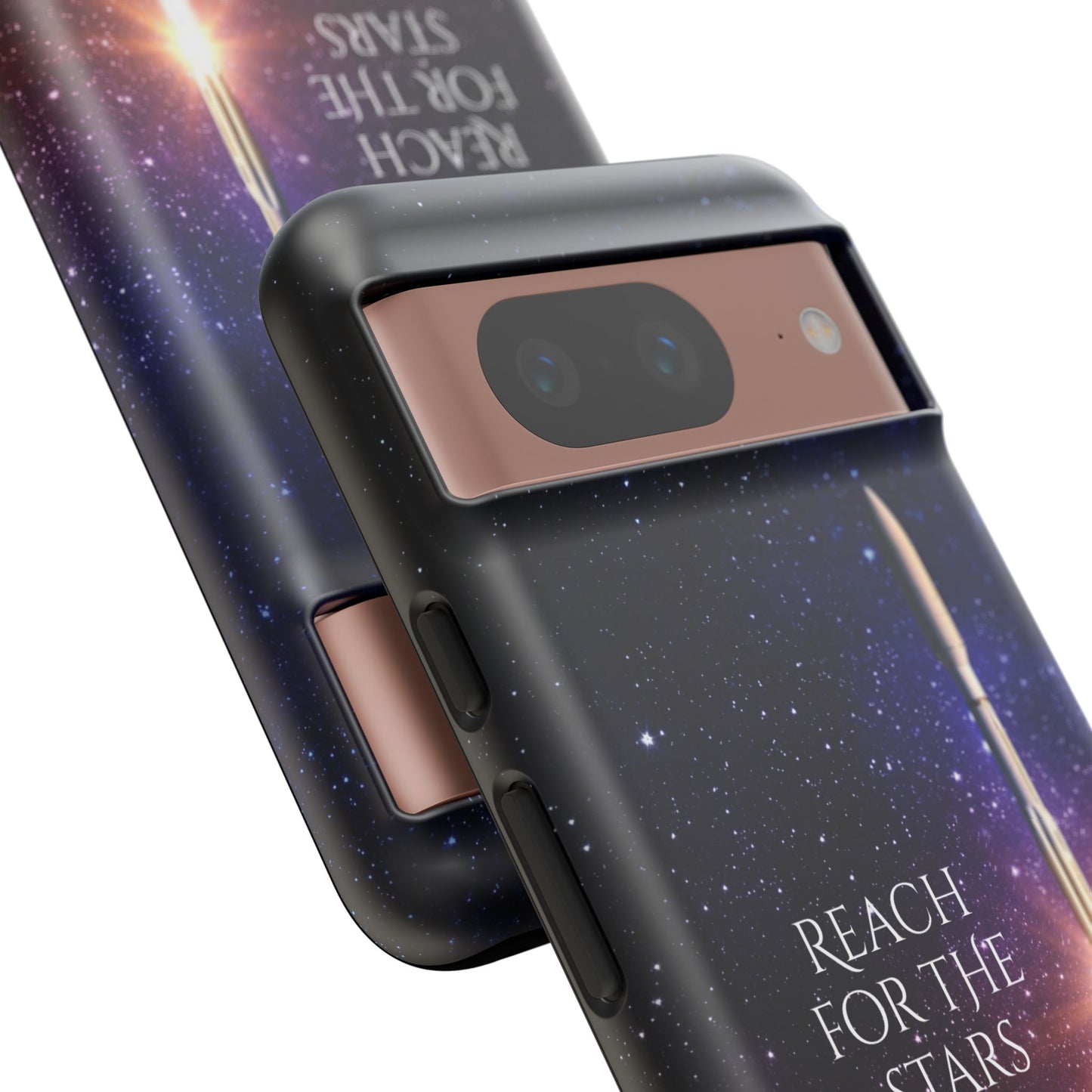 Reach for the stars: rocket illustrated phone case for iPhone, Samsung Galaxy and Pixel devices