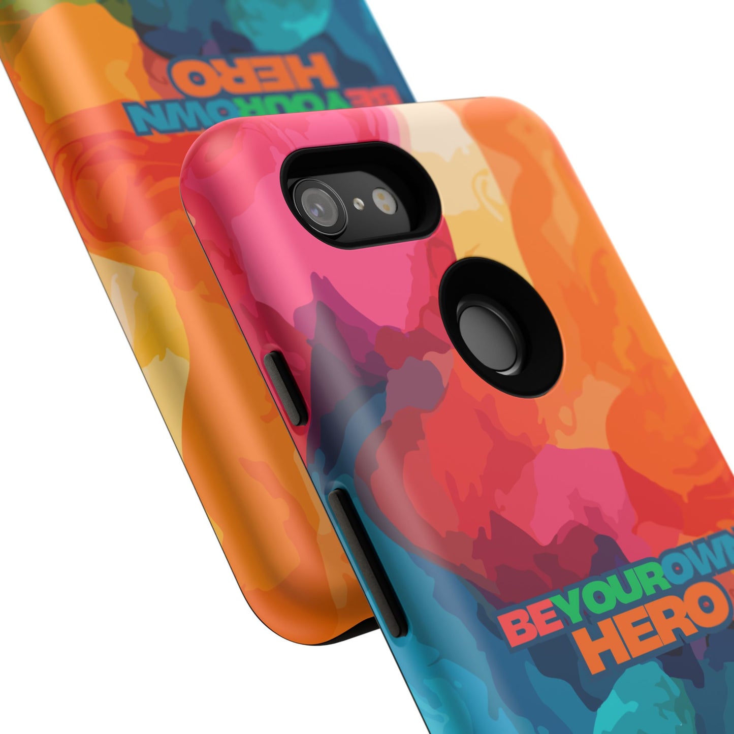 Be Your Own Hero: Tough Case for iPhone, Samsung Galaxy and Google Pixel