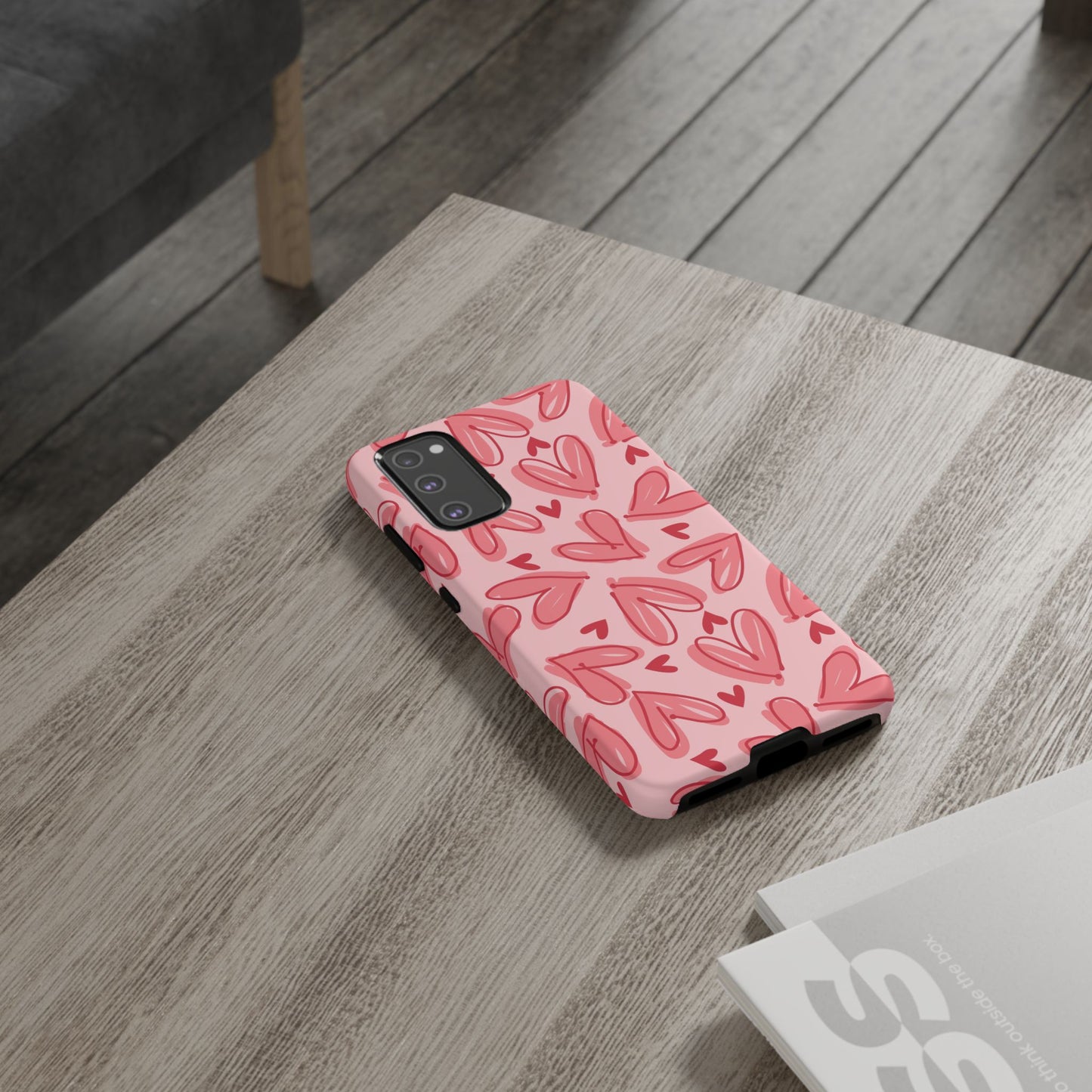 Hearts: Tough Case for iPhone, Samsung Galaxy and Google Pixel devices