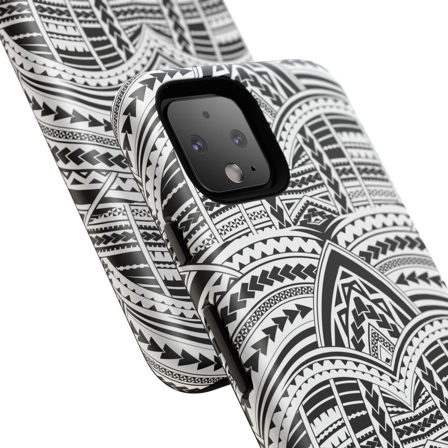 Tatoeage: telefoonhoesje met tribalpatroon voor iPhone, Samsung Galaxy en Google Pixel