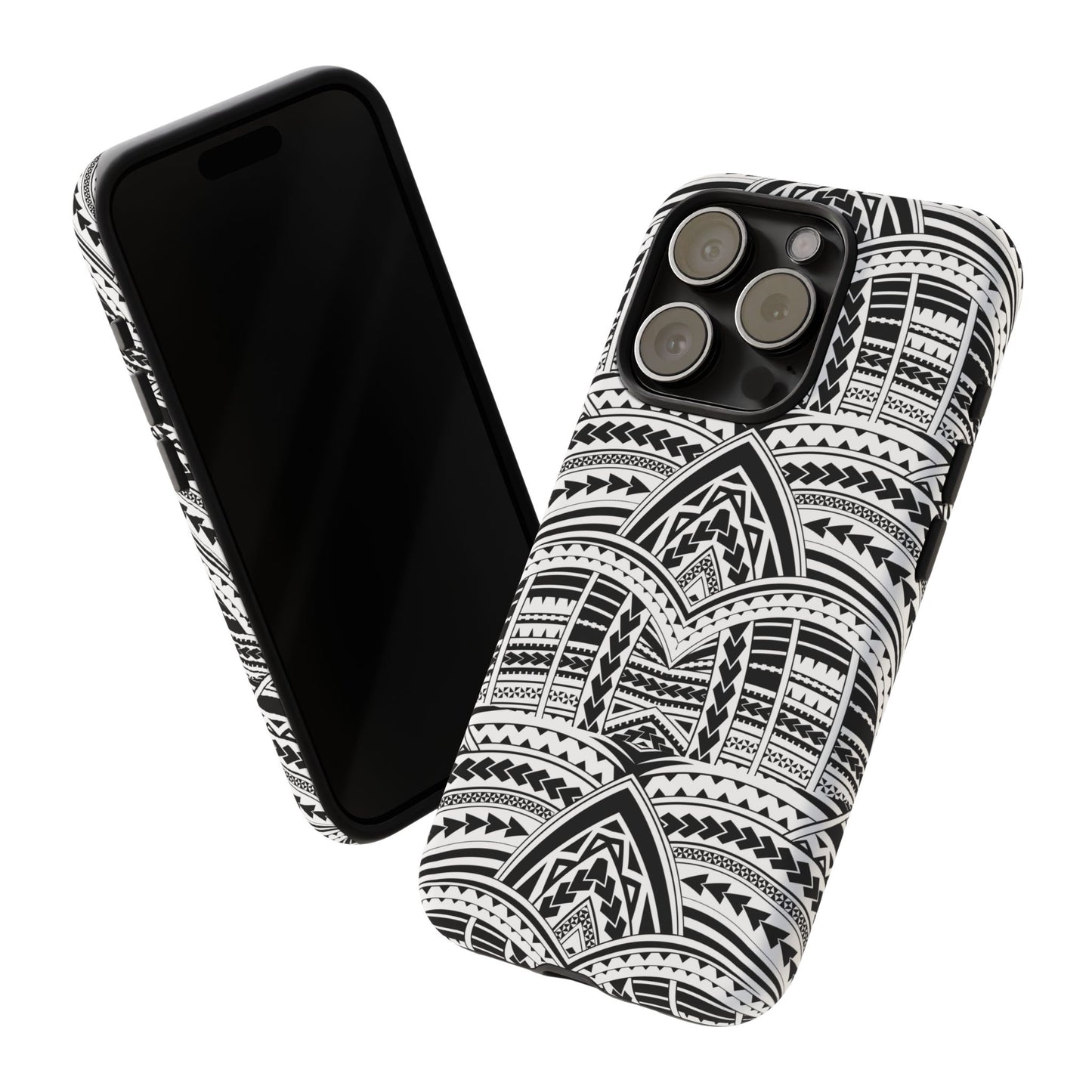 Tatoeage: telefoonhoesje met tribalpatroon voor iPhone, Samsung Galaxy en Google Pixel