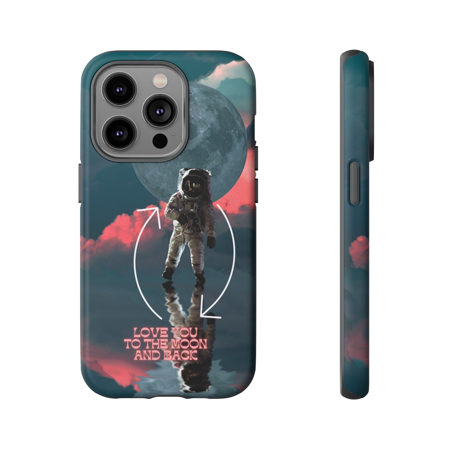Love You to the Moon and Back: Romance-themed phone case for iPhone, Samsung Galaxy and Google Pixel devices