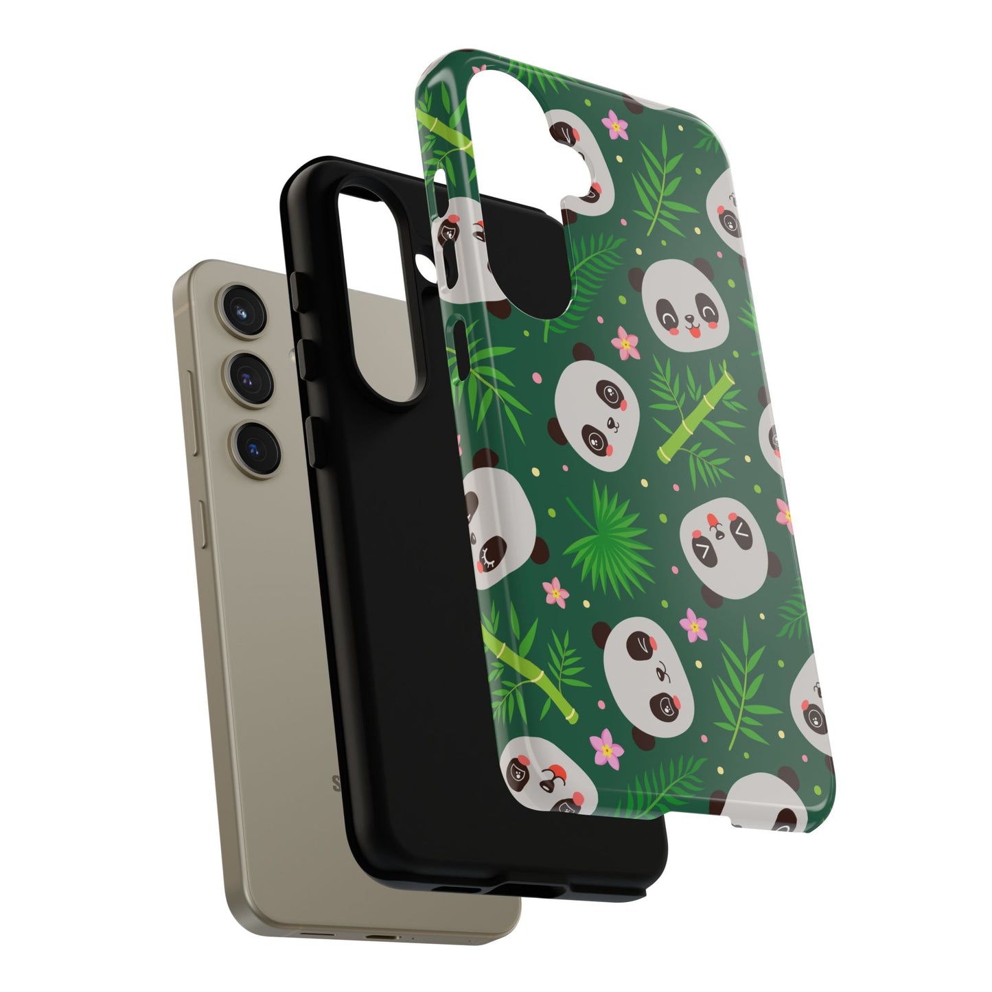 Cute Panda: Tough Case for iPhone, Samsung Galaxy and Google Pixel devices
