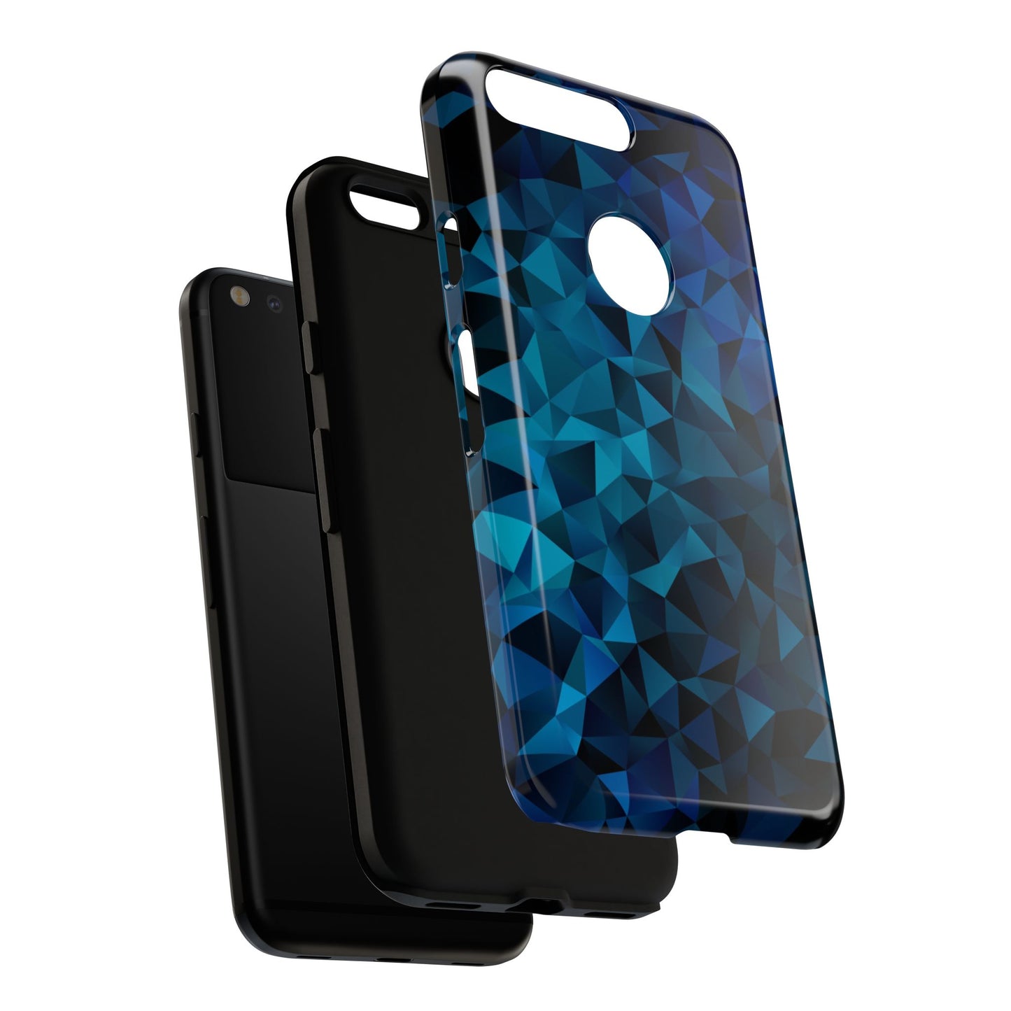Blue Diamonds: Phone Case with Elegant Prints for iPhone, Samsung Galaxy and Google Pixel devices