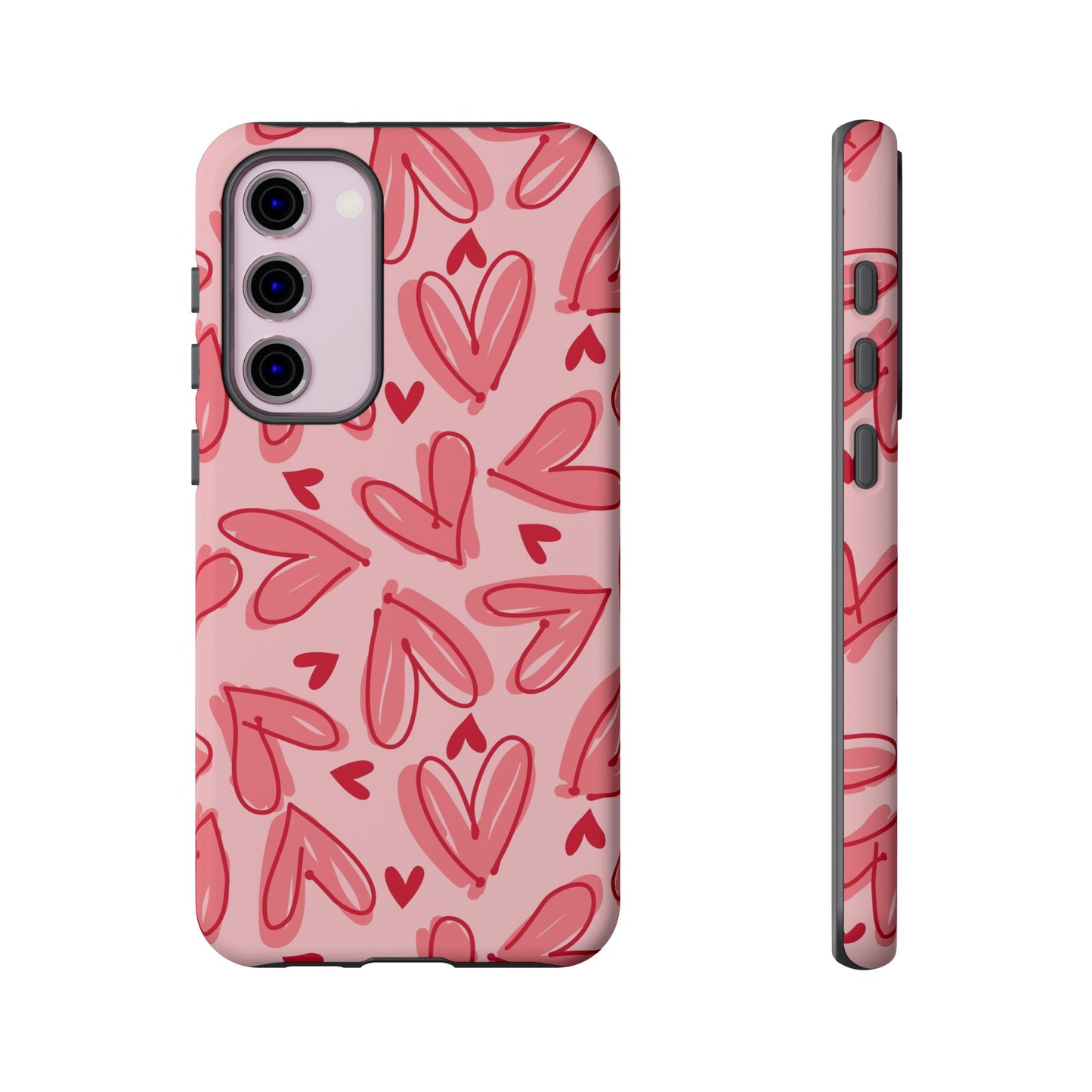 Hearts: Tough Case for iPhone, Samsung Galaxy and Google Pixel devices