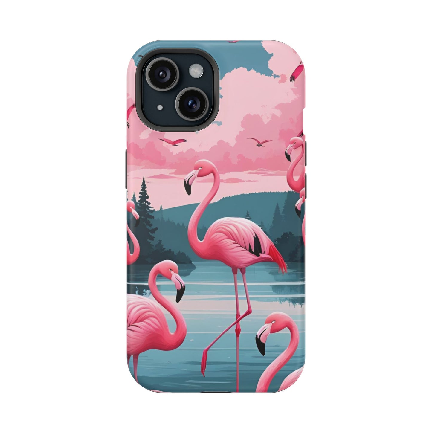 Velvet Skies Flamingo Case MagSafe phone case for Apple iPhone