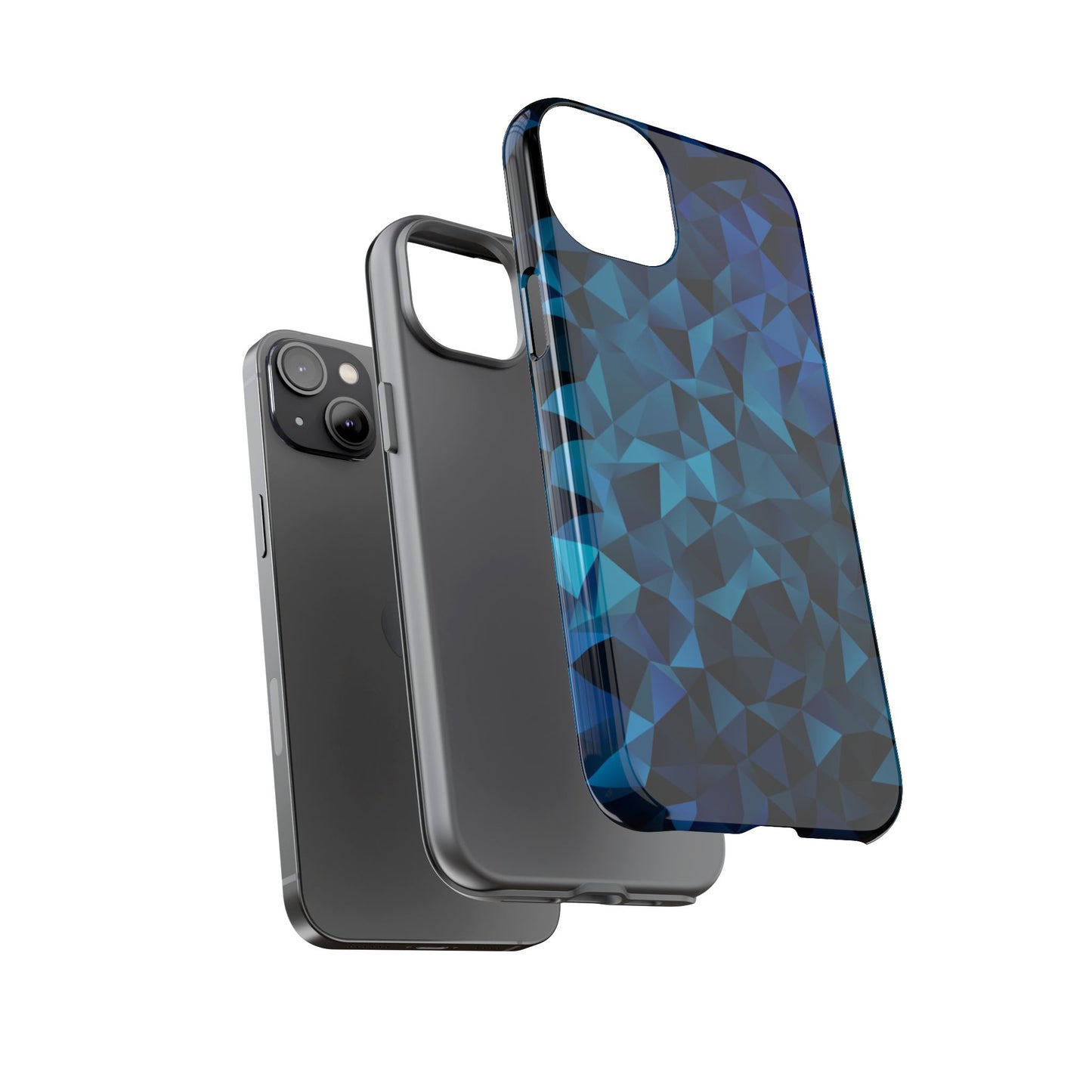 Blue Diamonds: Phone Case with Elegant Prints for iPhone, Samsung Galaxy and Google Pixel devices