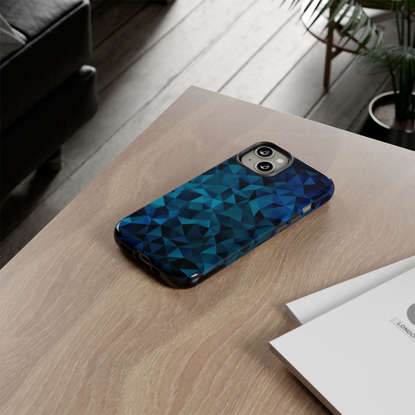 Blue Diamonds: Phone Case with Elegant Prints for iPhone, Samsung Galaxy and Google Pixel devices