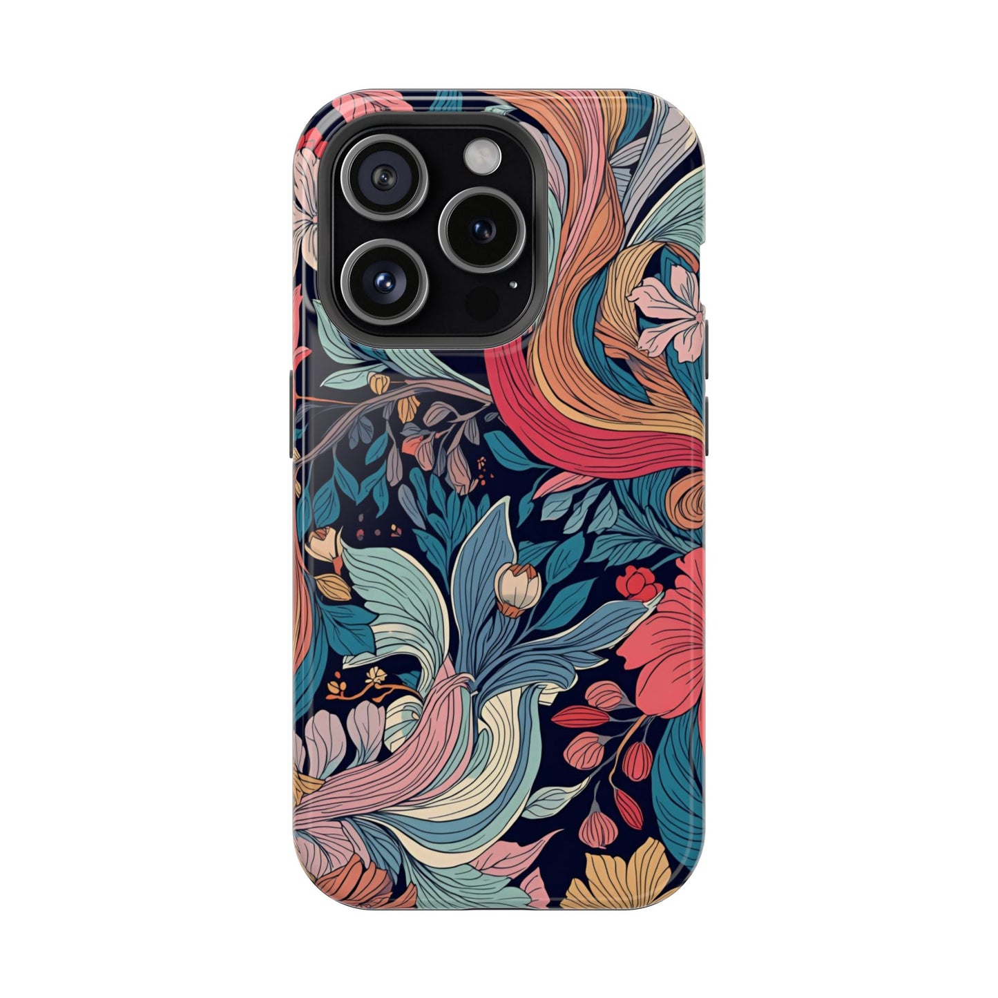 Floral Charm (MagSafe version): Fashion Phone Case for iPhone